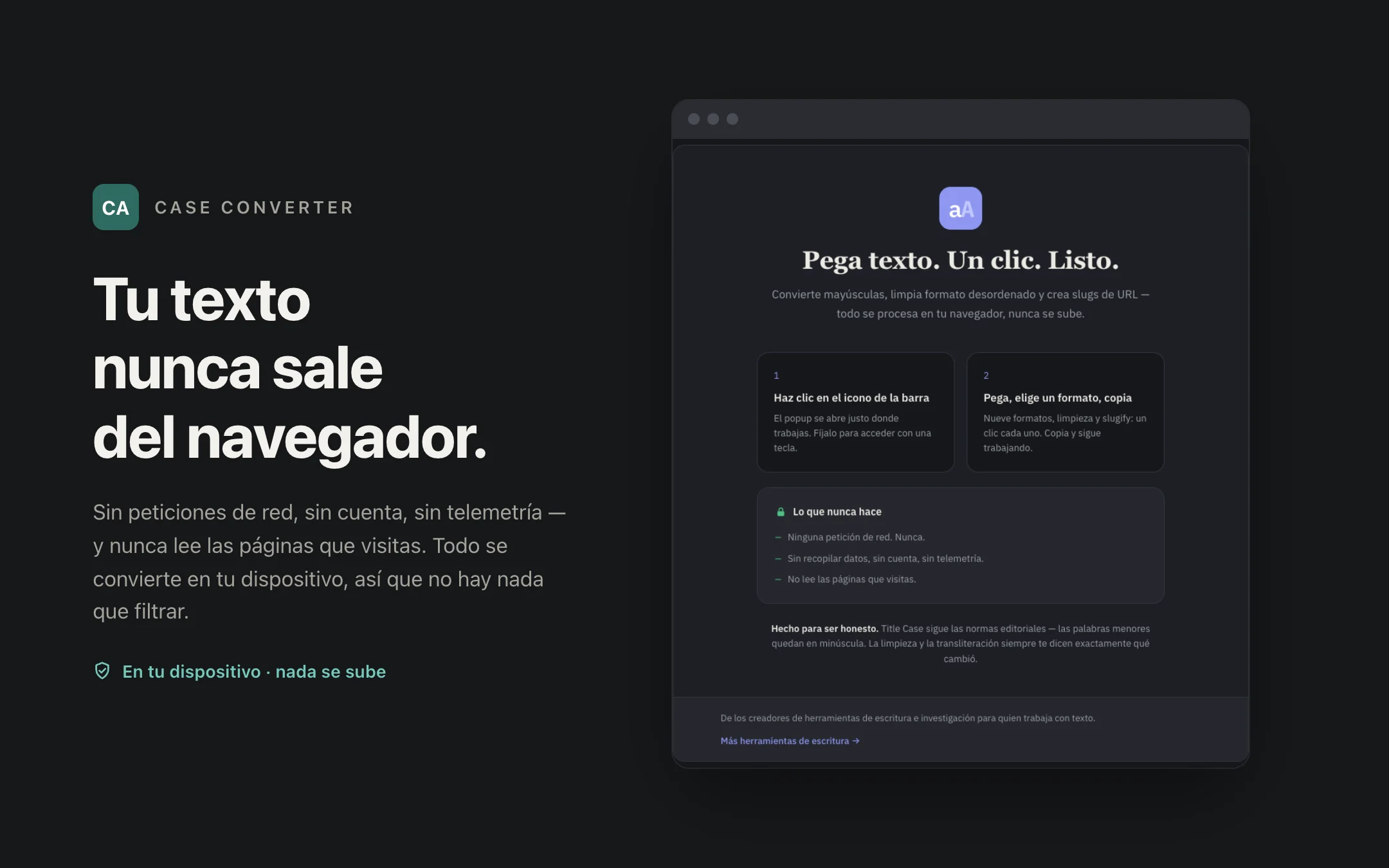 Case Converter — onboarding
