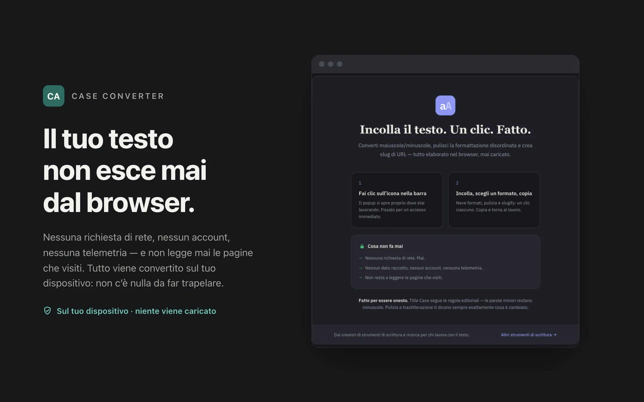 Case Converter — onboarding