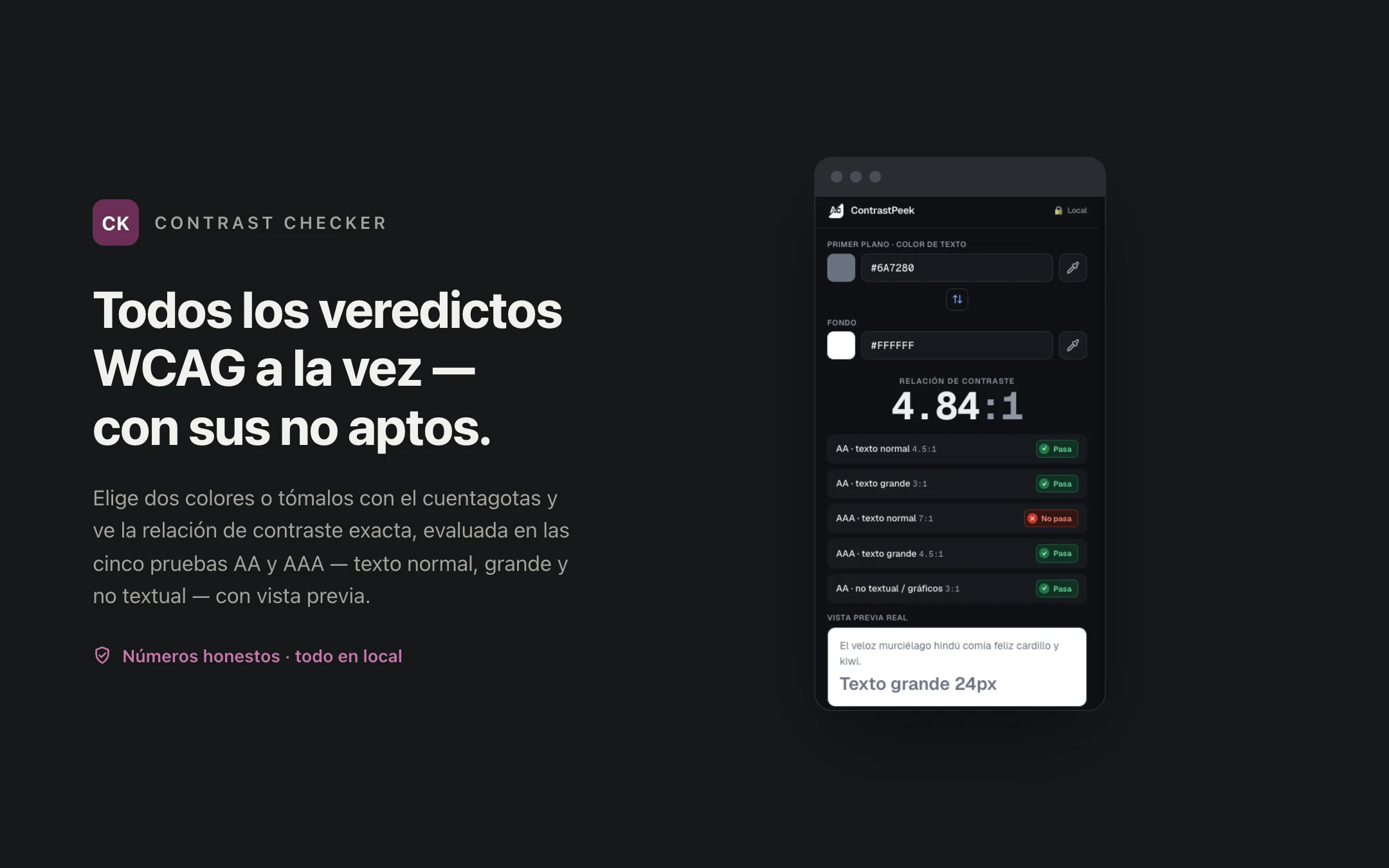 Contrast Checker — popup
