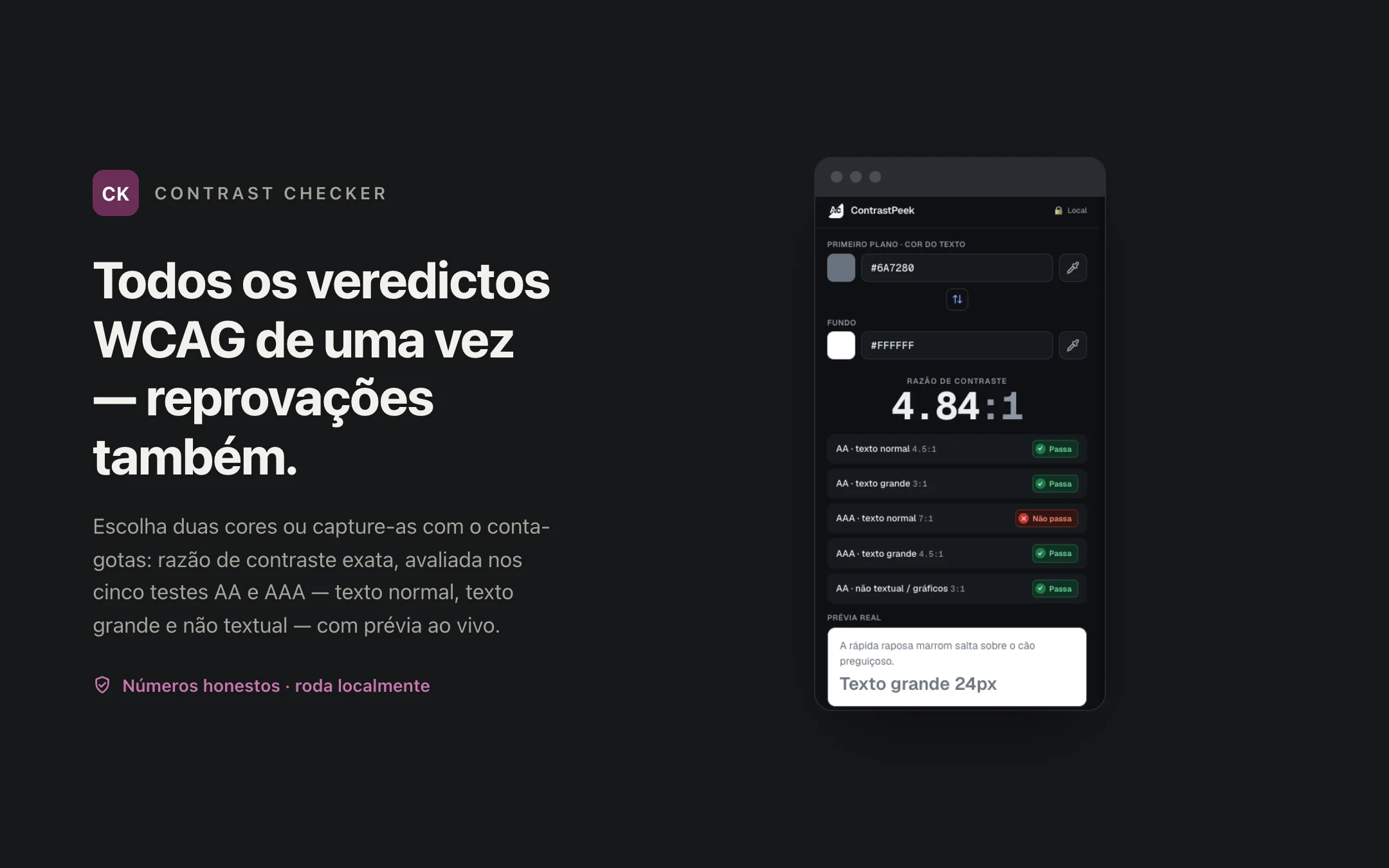 Contrast Checker — popup
