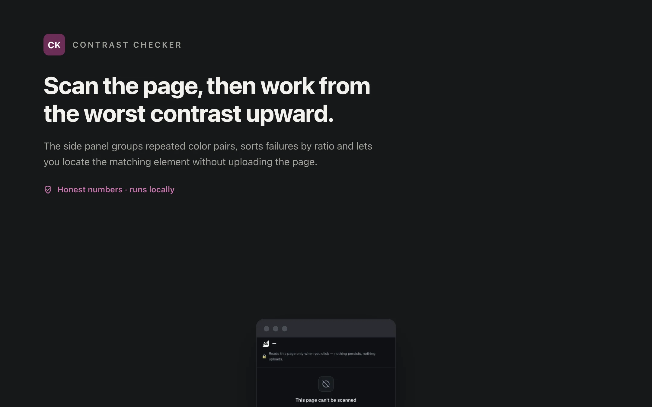Contrast Checker — sidepanel
