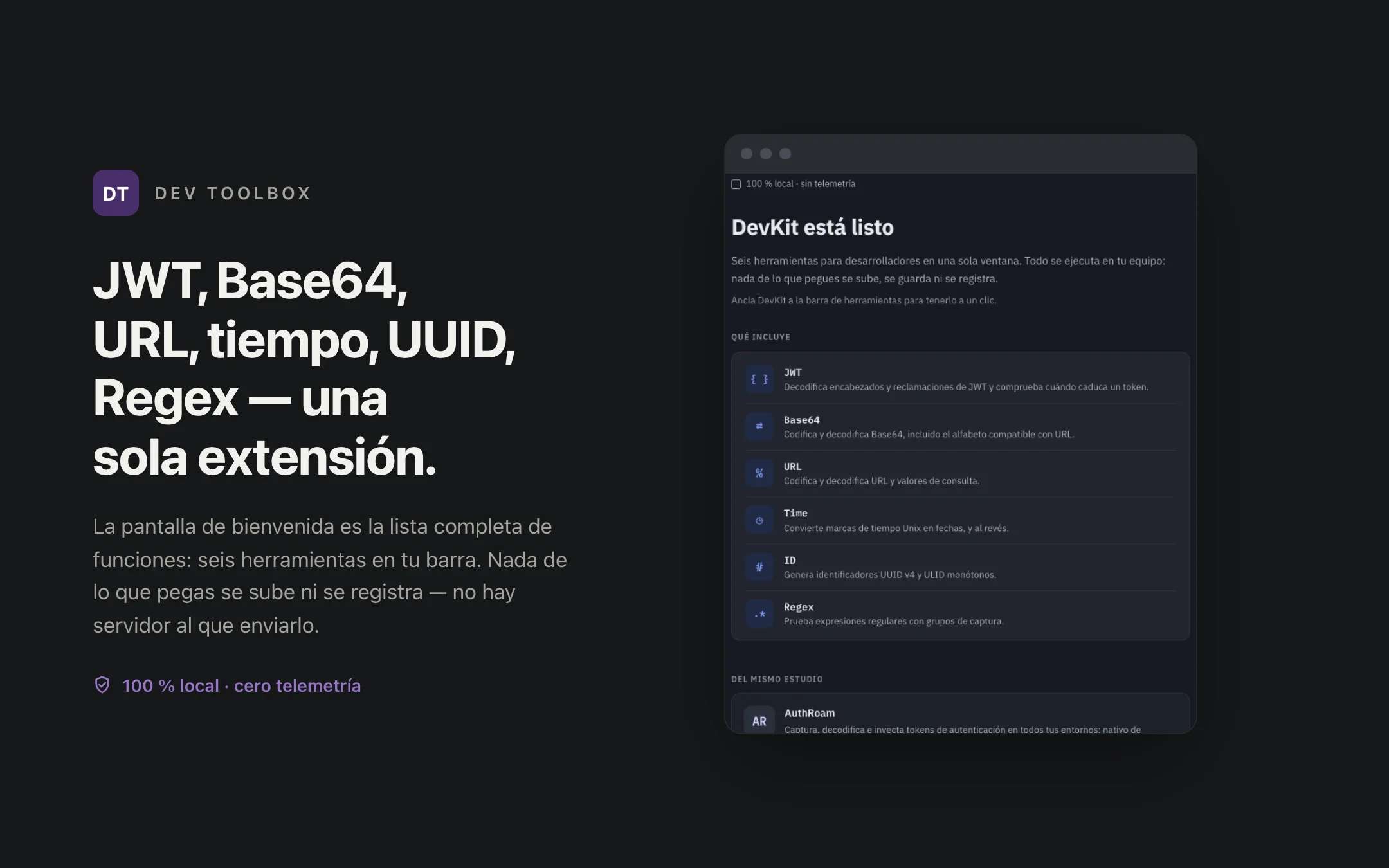 Dev Toolbox — onboarding