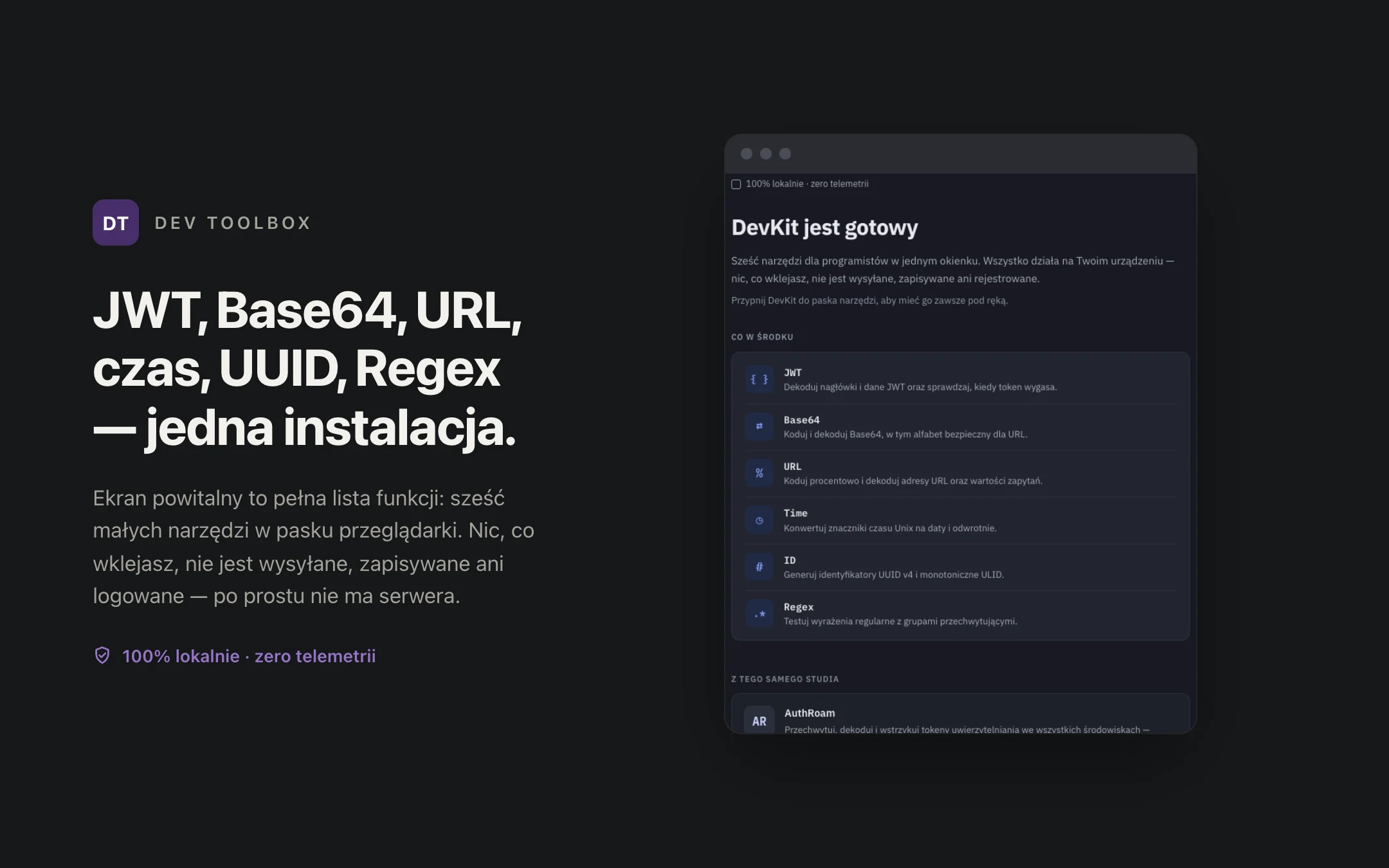 Dev Toolbox — onboarding