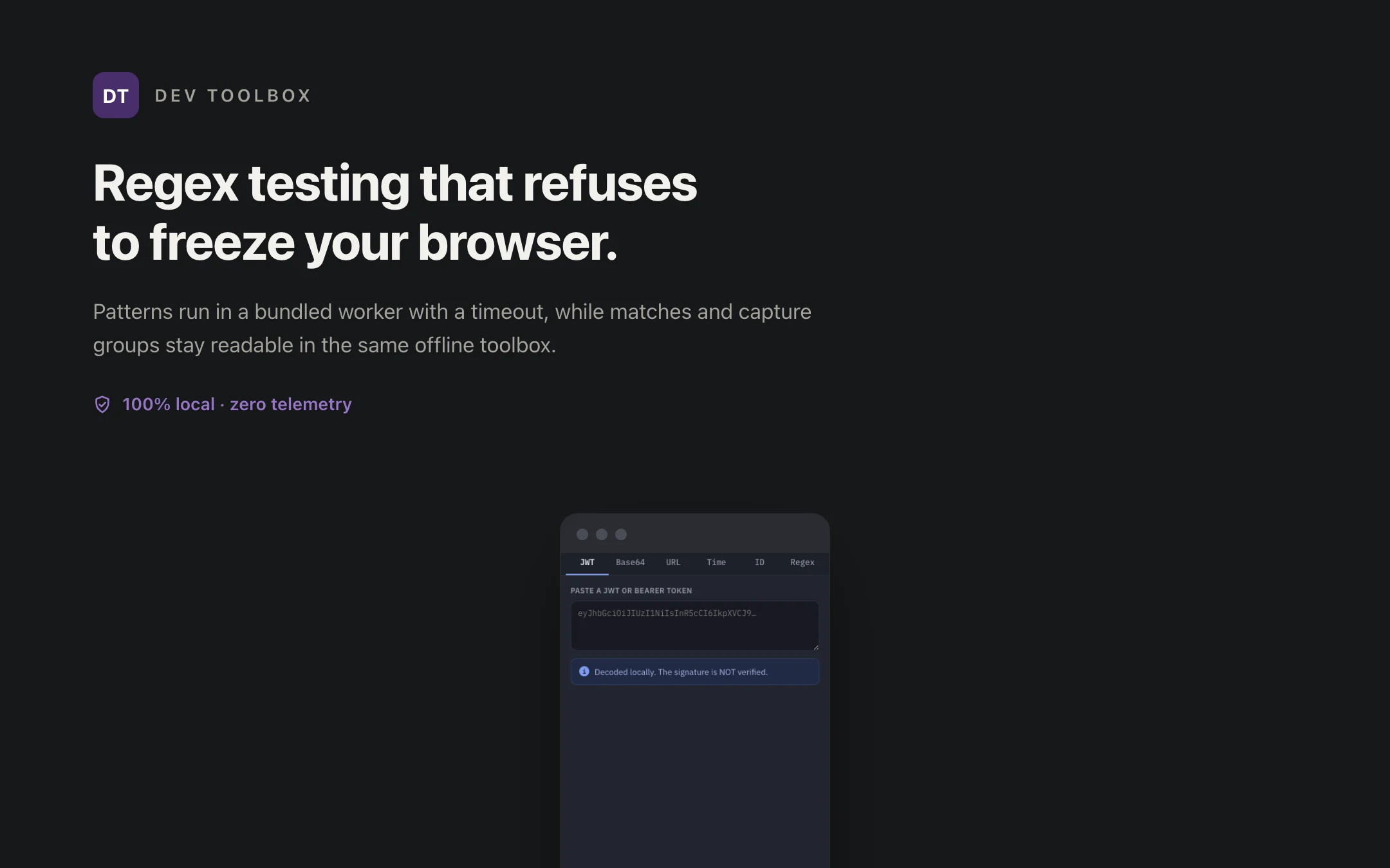 Dev Toolbox — regex-guardrail
