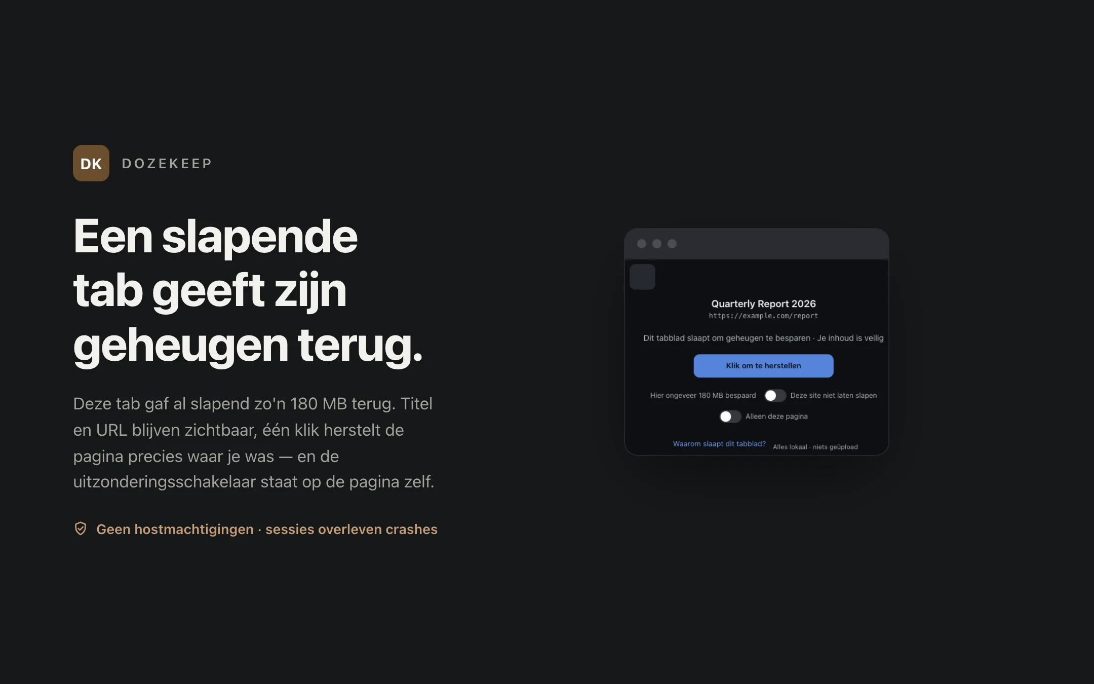 DozeKeep — suspended