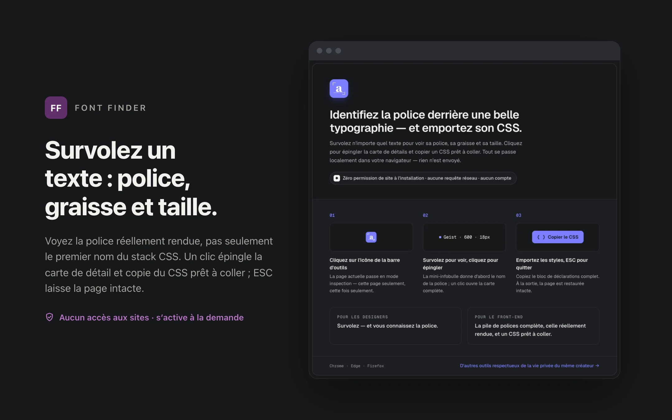 Font Finder — onboarding