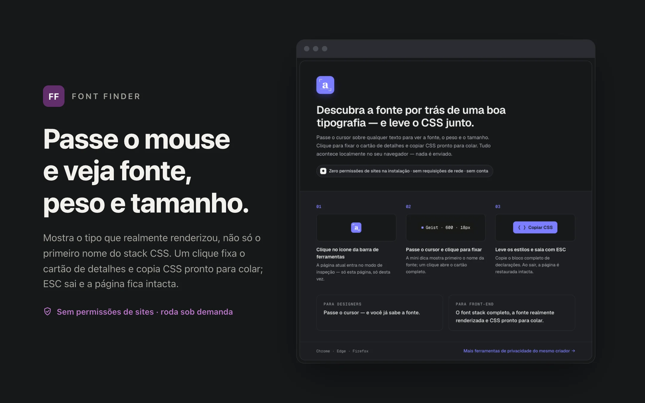 Font Finder — onboarding