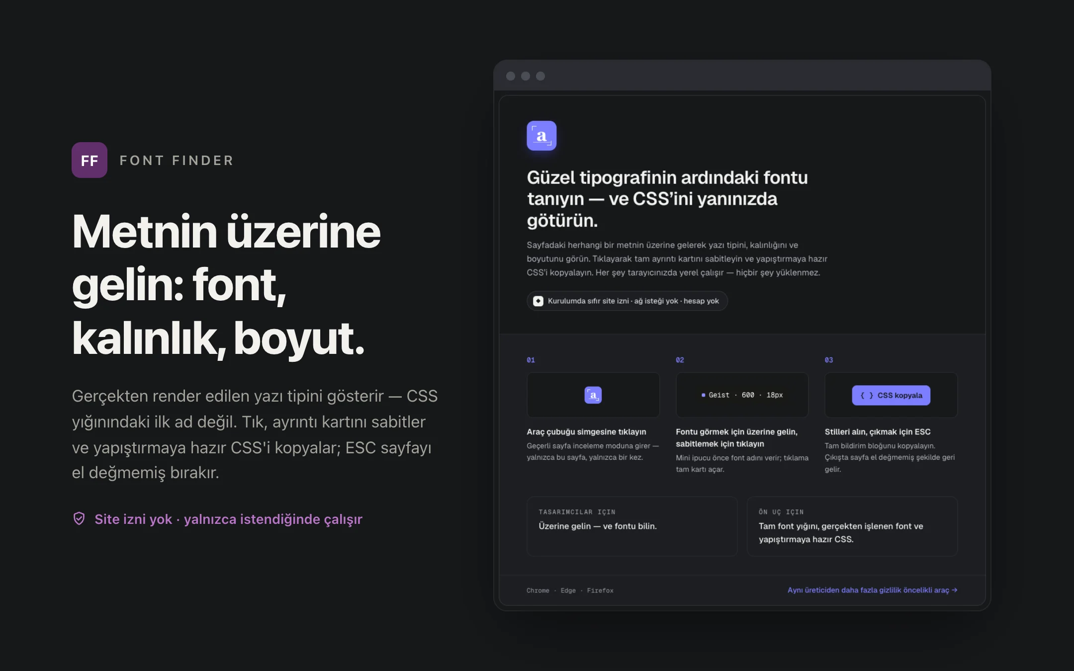 Font Finder — onboarding