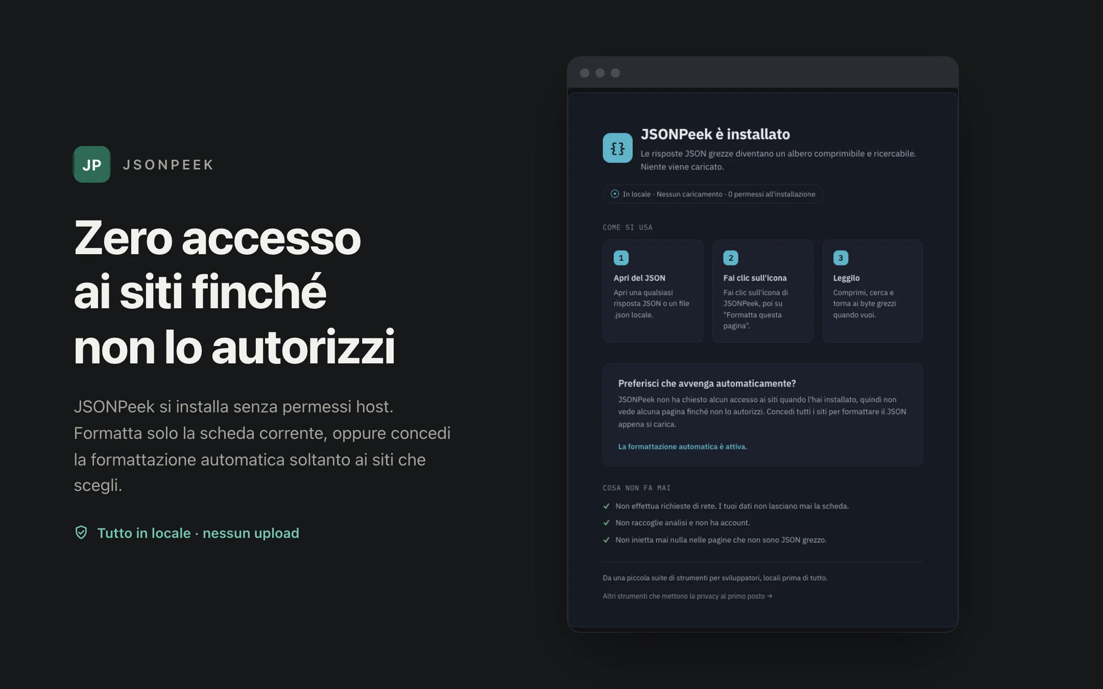 JSONPeek — onboarding