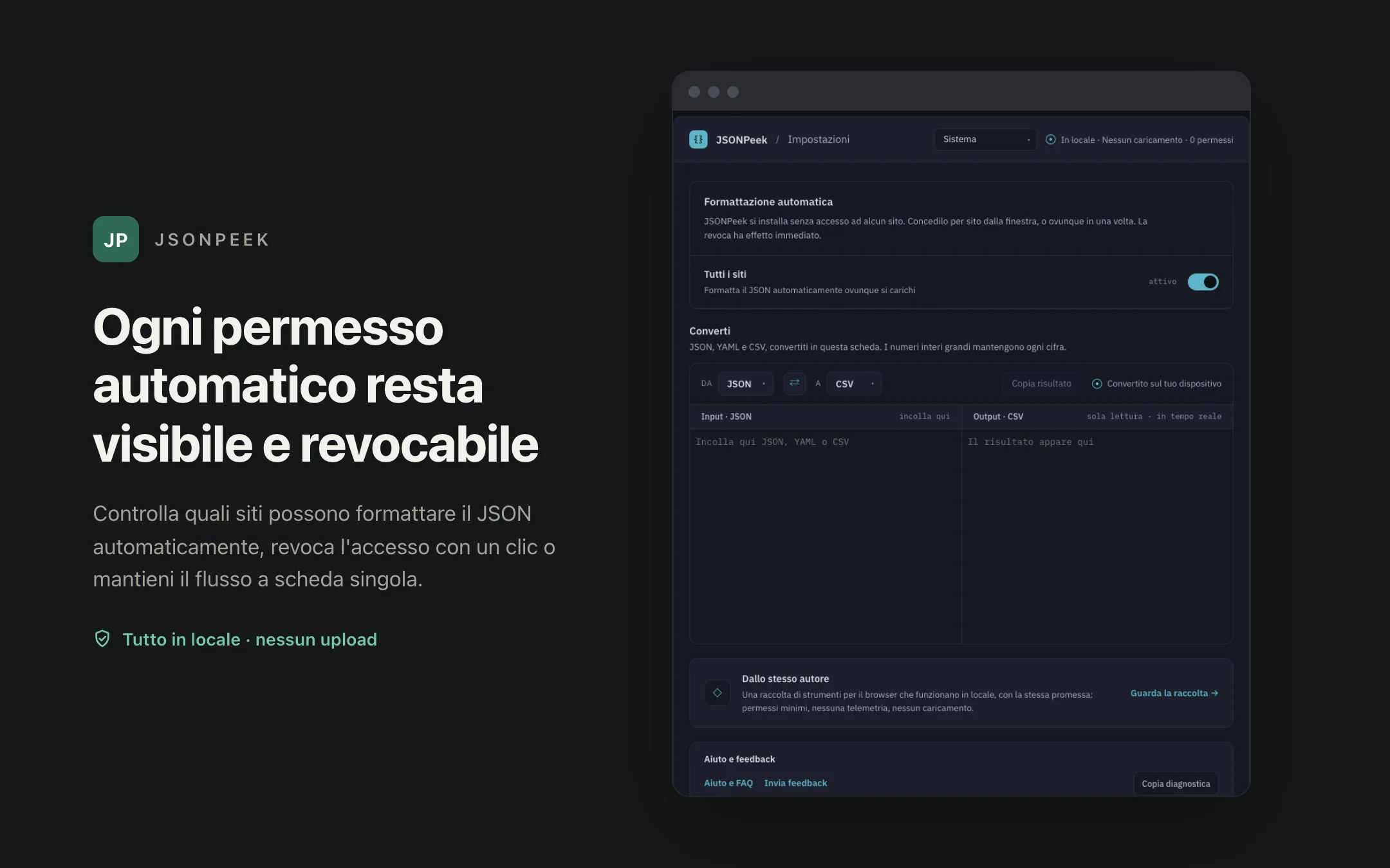 JSONPeek — permissions
