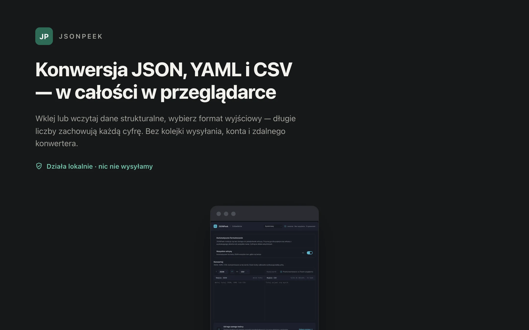 JSONPeek — converter