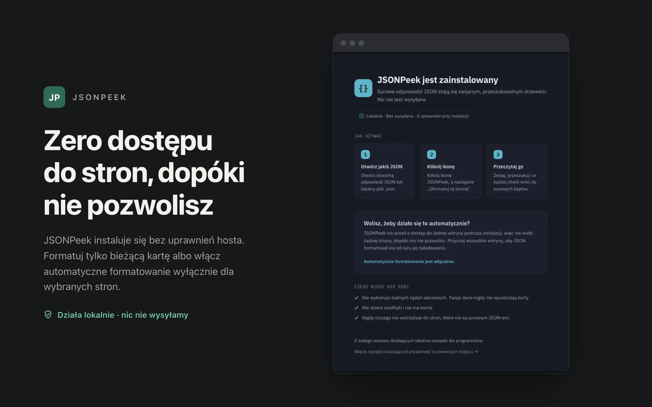 JSONPeek — onboarding