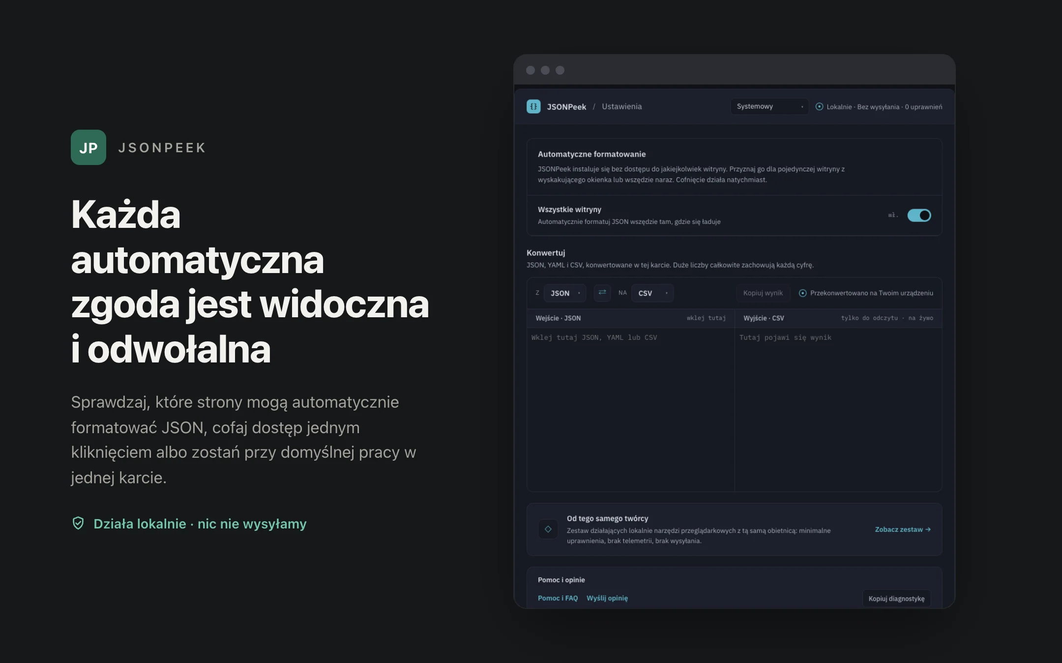 JSONPeek — permissions