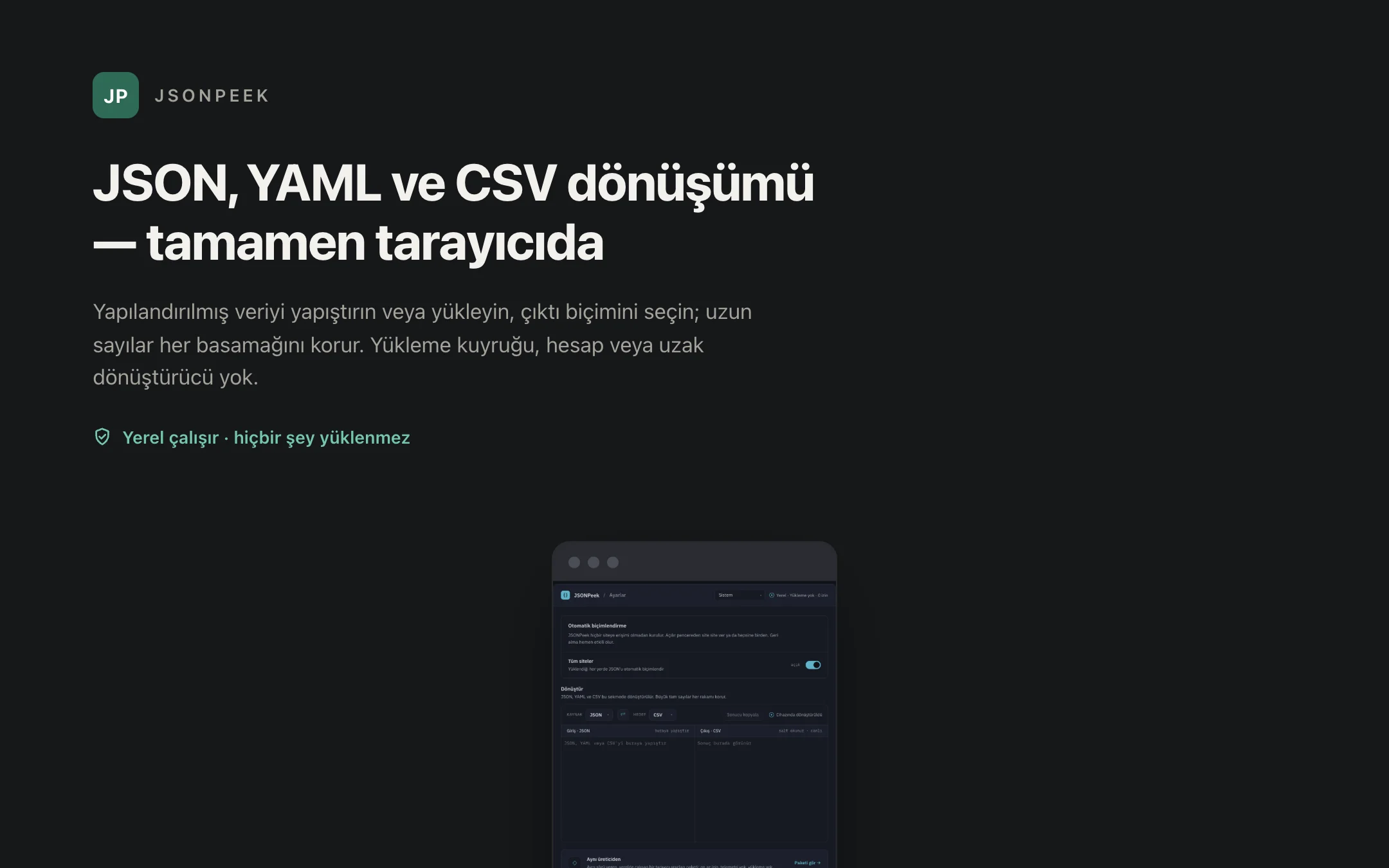 JSONPeek — converter