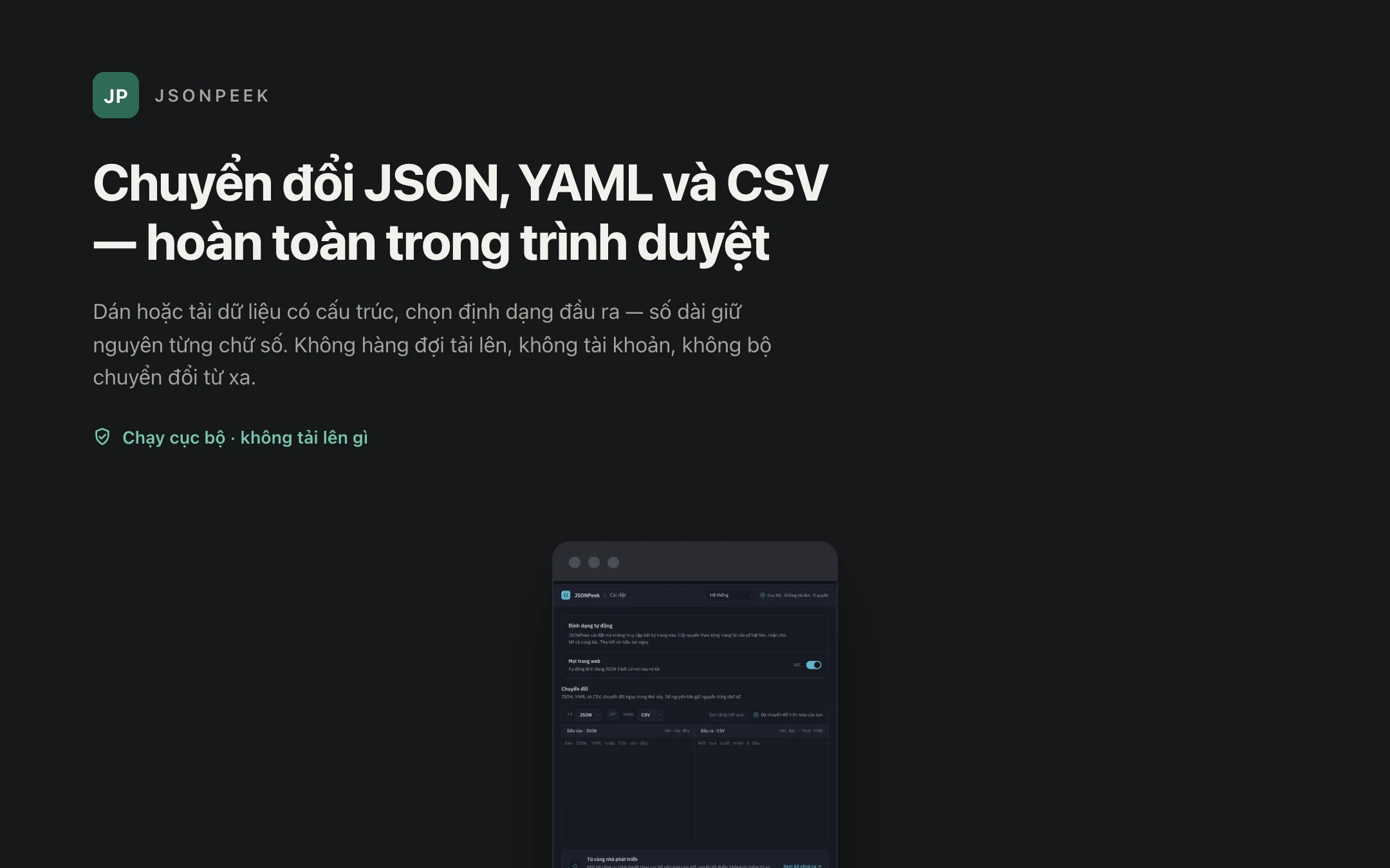 JSONPeek — converter