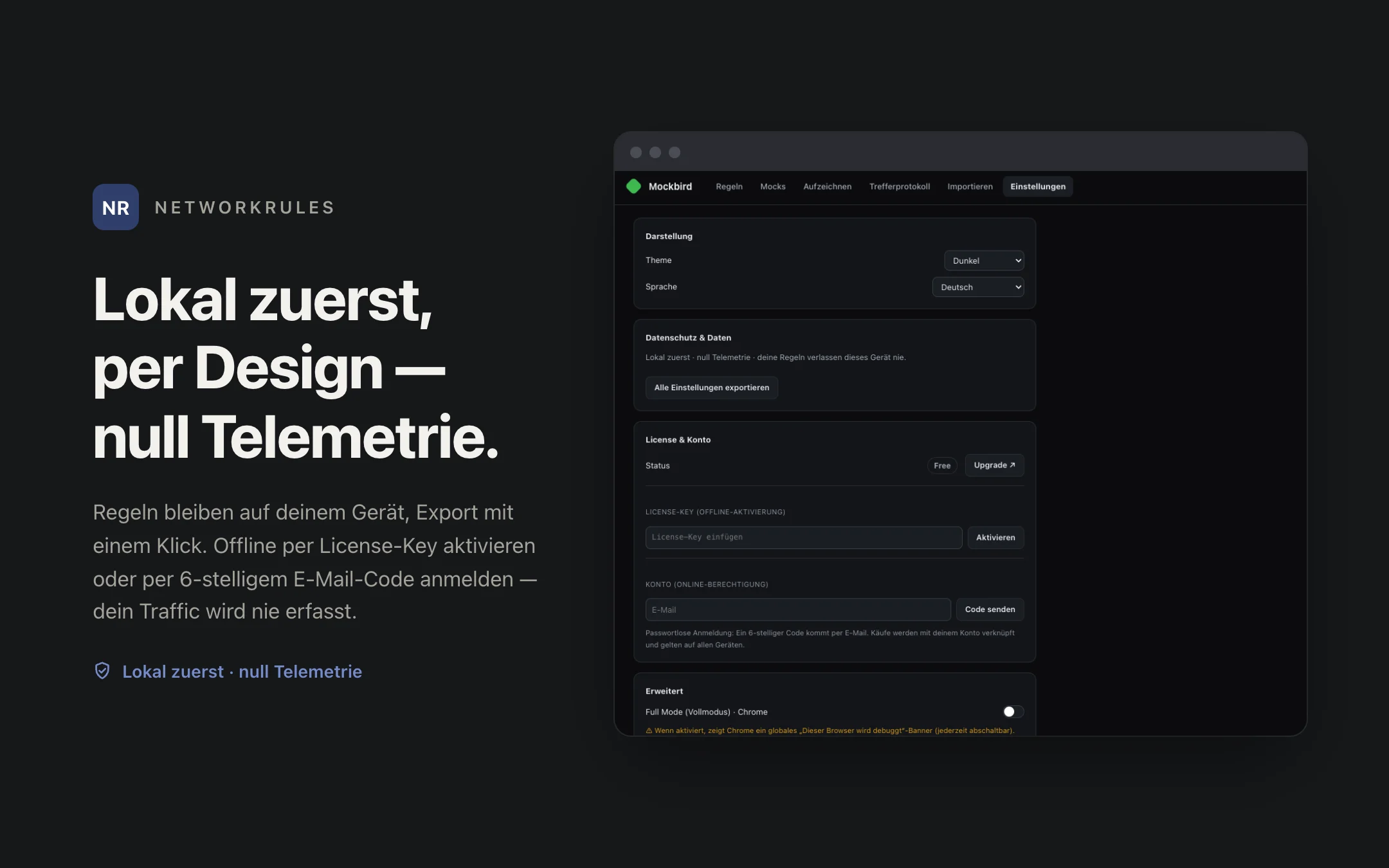 NetworkRules — settings