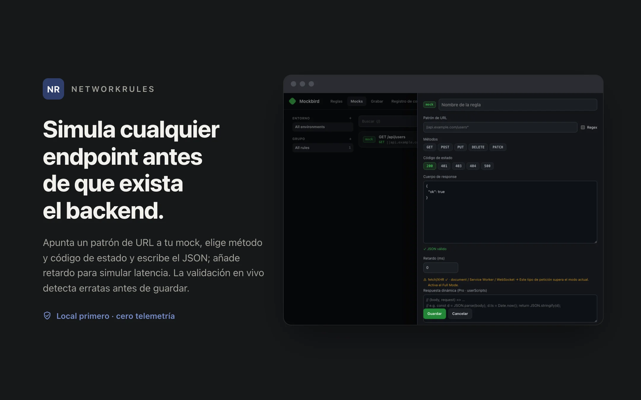NetworkRules — editor