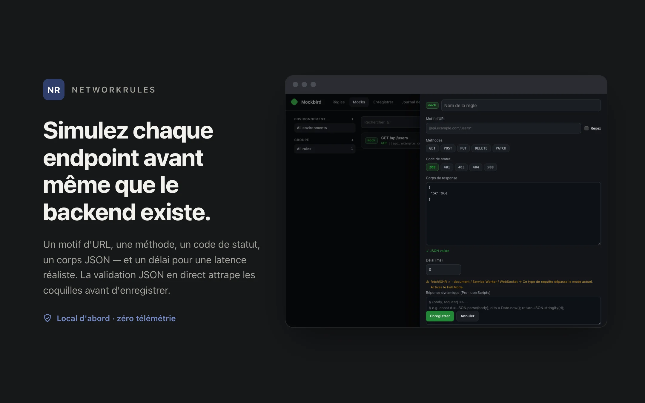 NetworkRules — editor