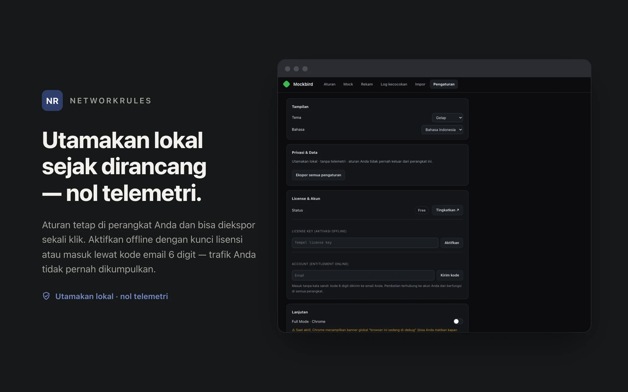 NetworkRules — settings