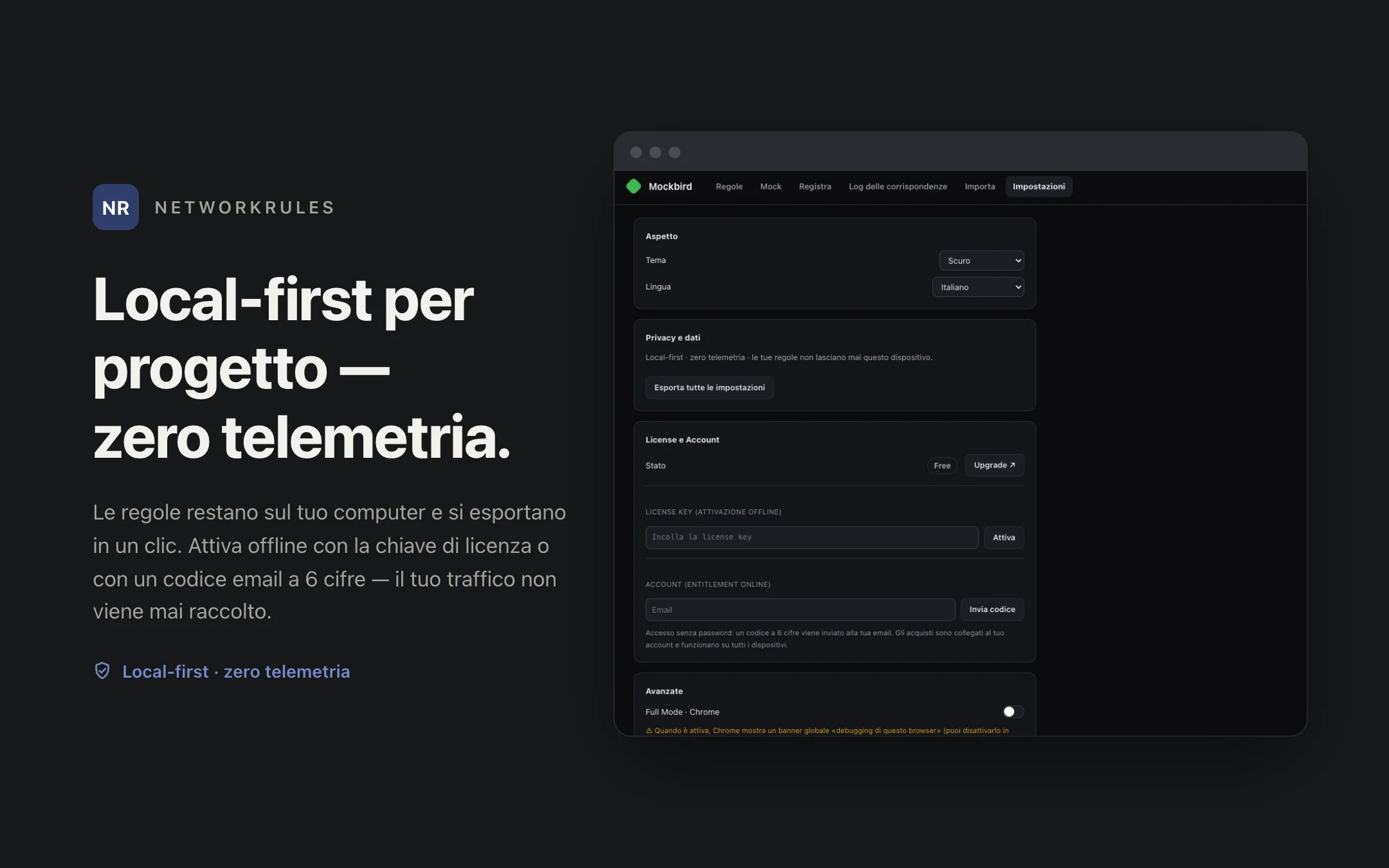 NetworkRules — settings