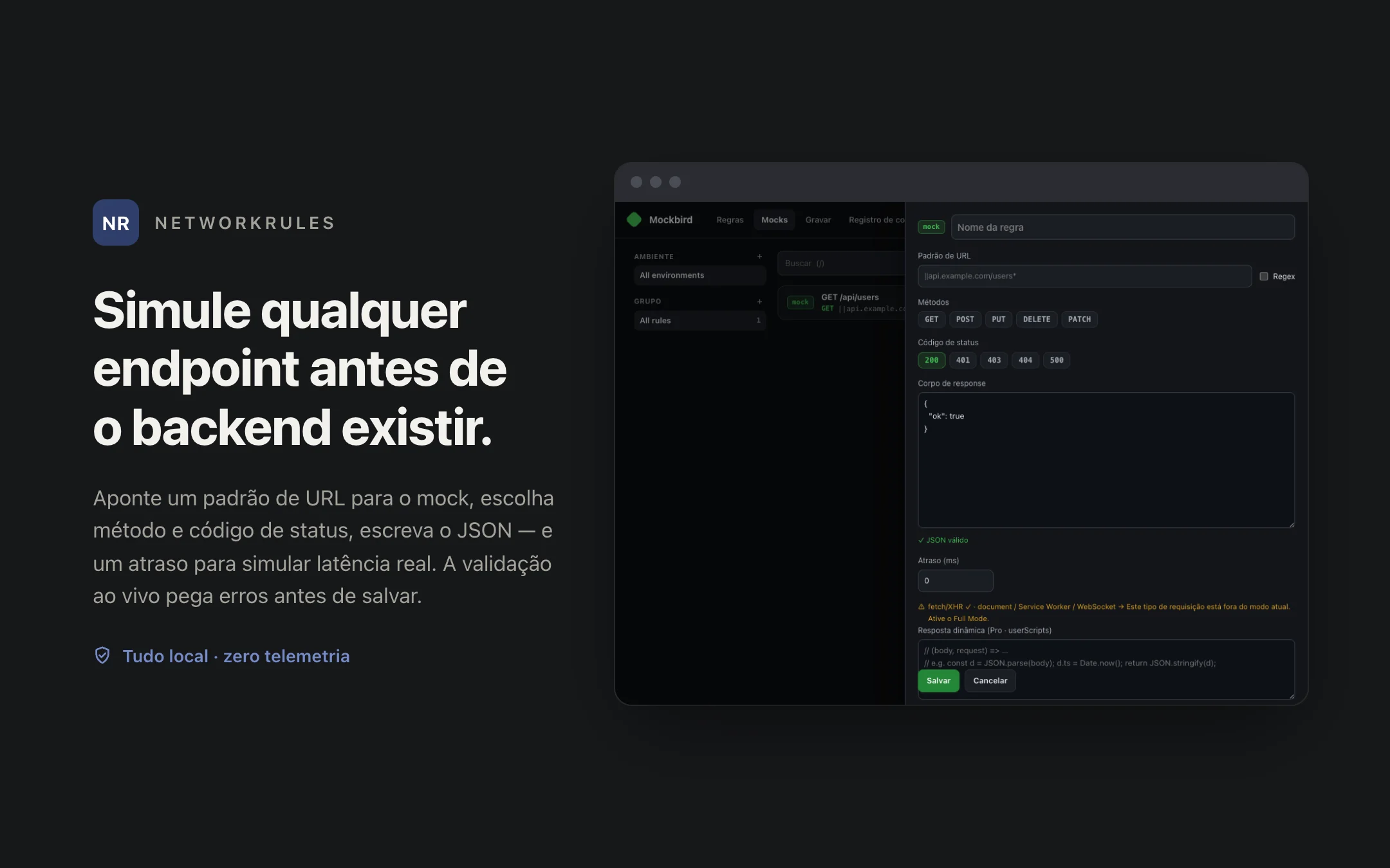 NetworkRules — editor