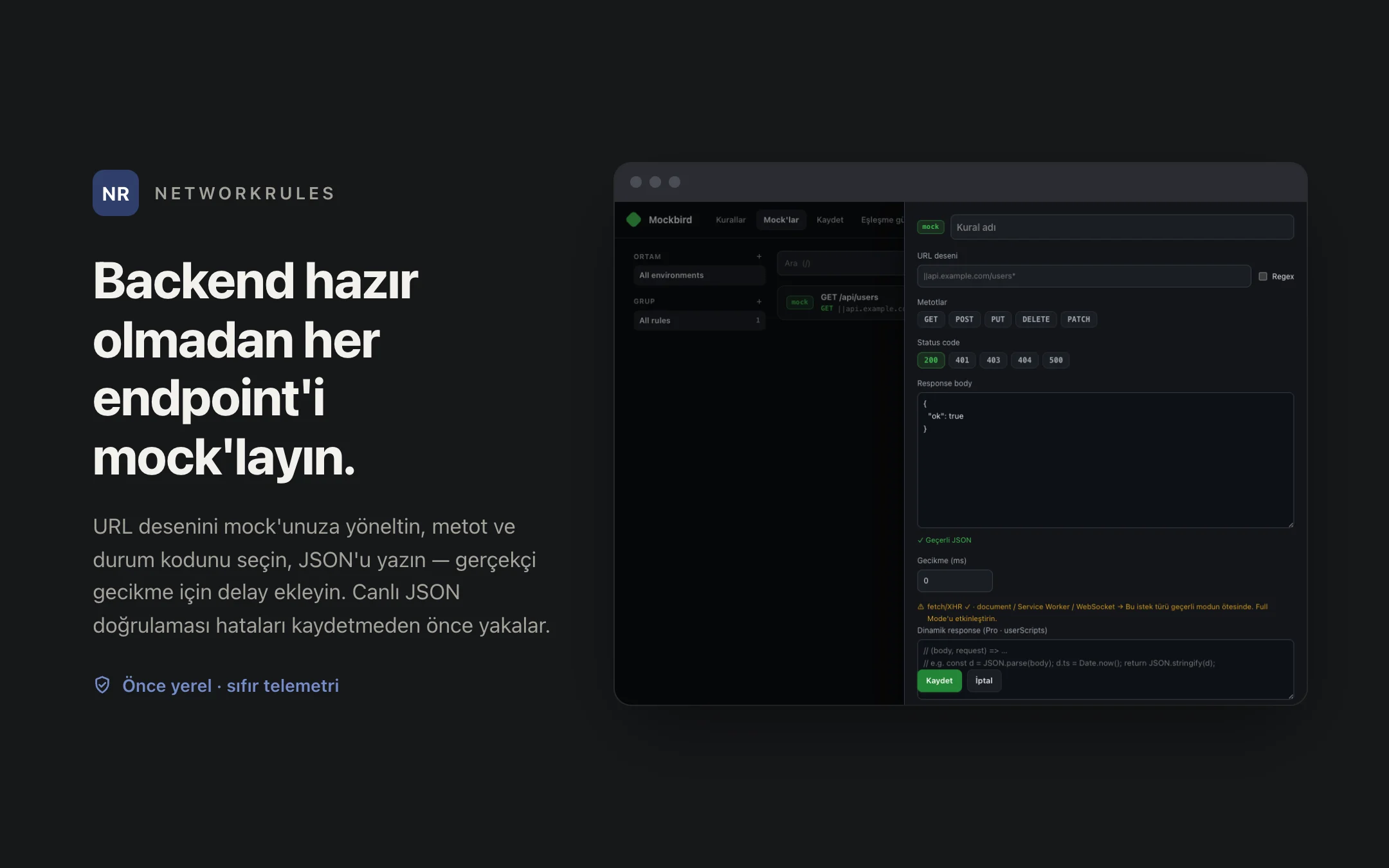 NetworkRules — editor