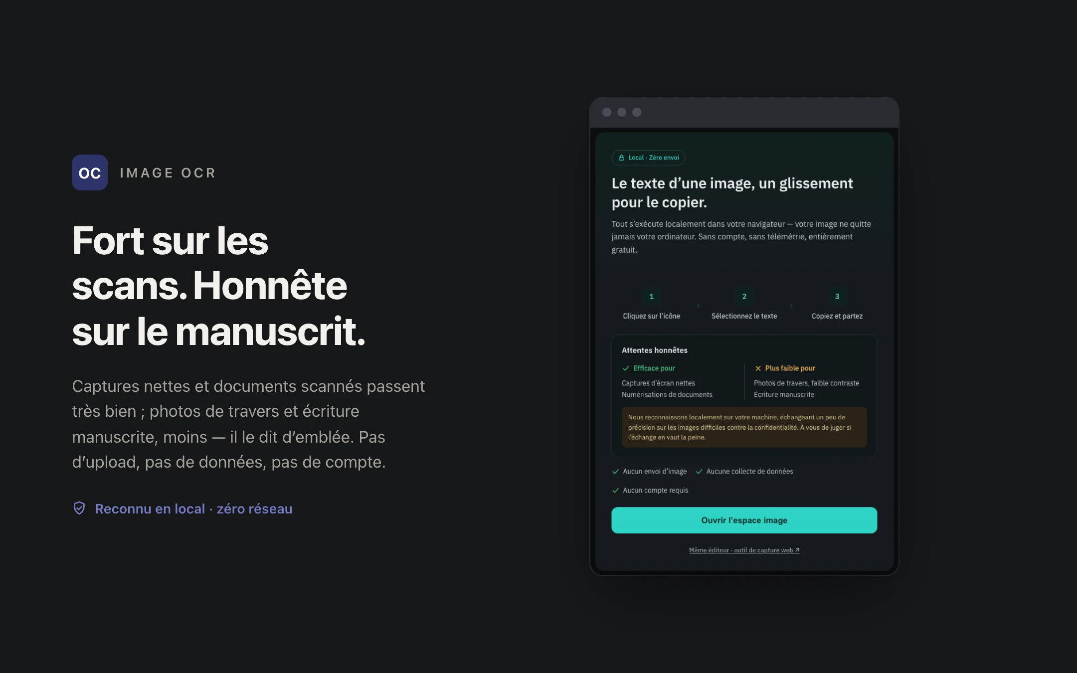 Image OCR — onboarding