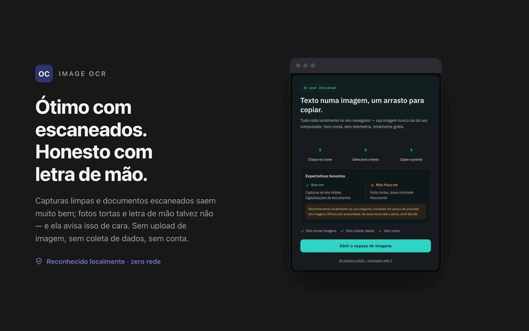 Image OCR — onboarding