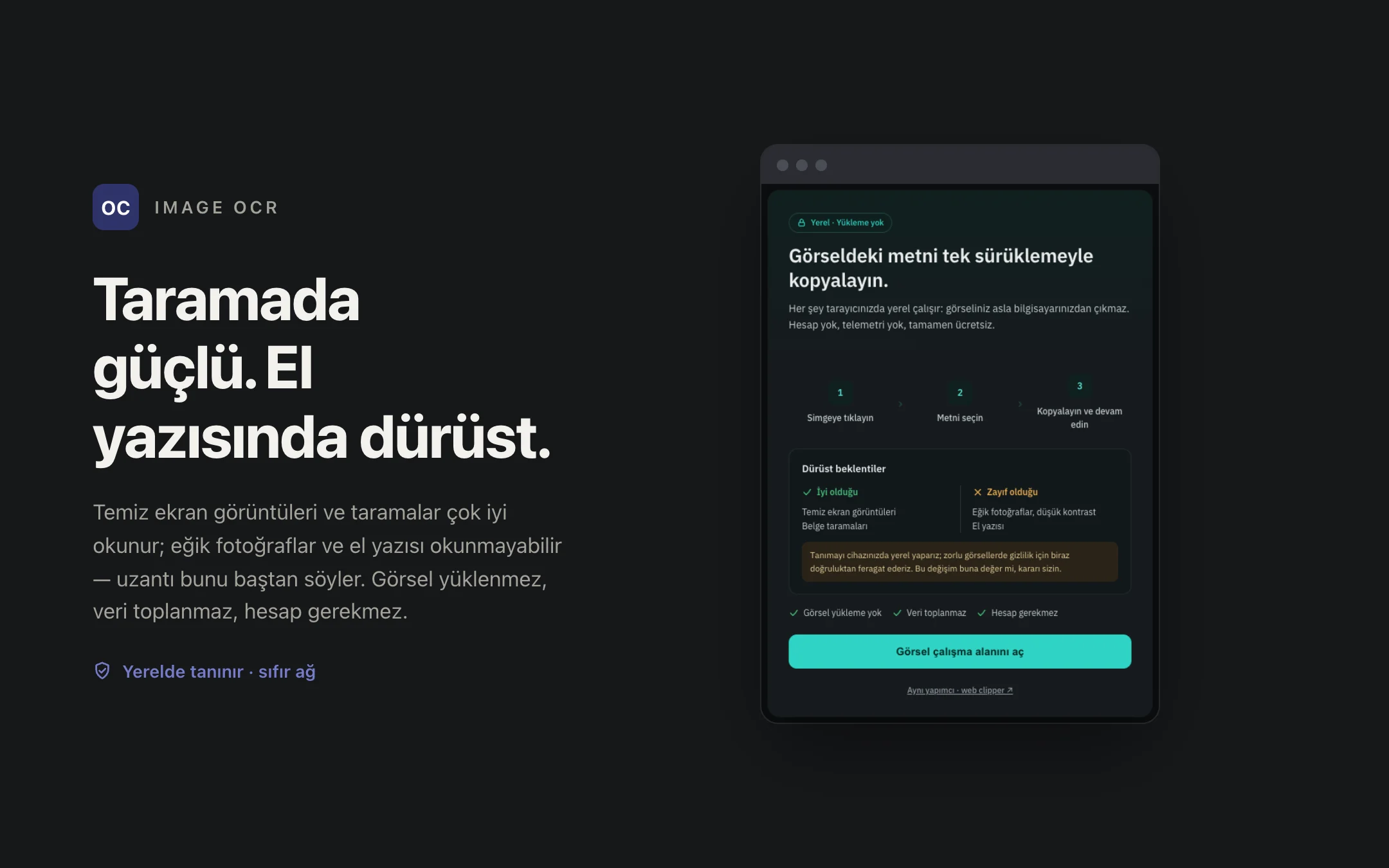 Image OCR — onboarding