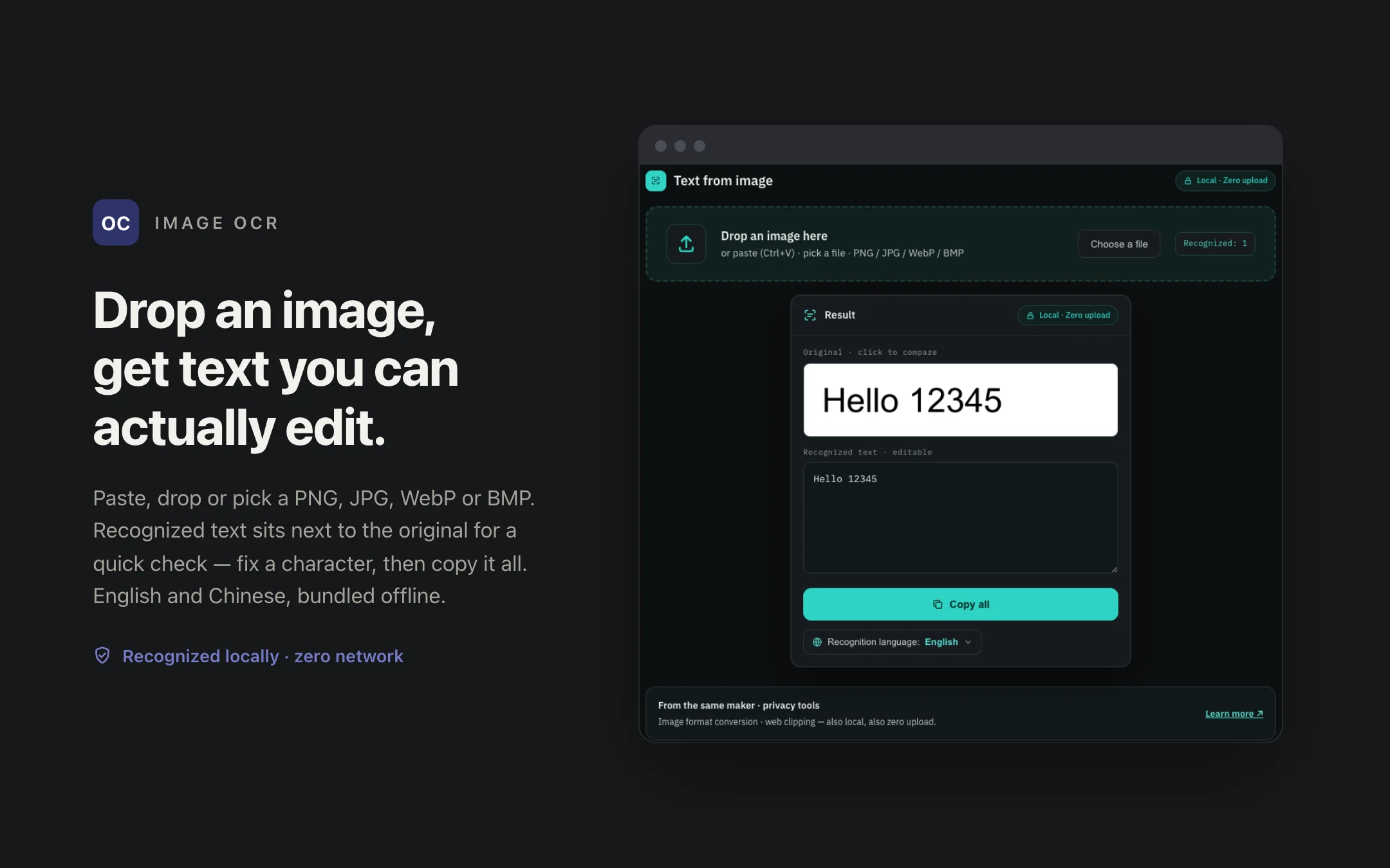 Image OCR — workspace