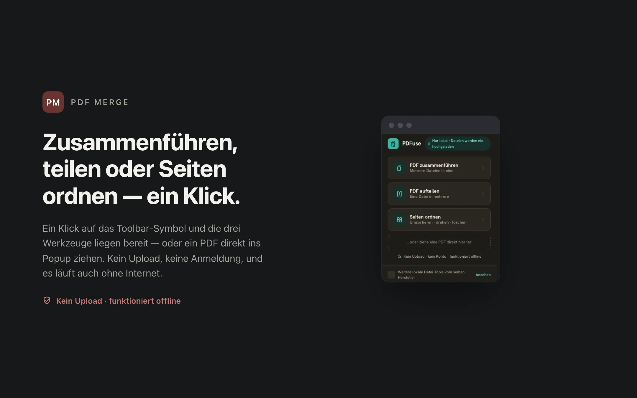 PDF Merge — popup