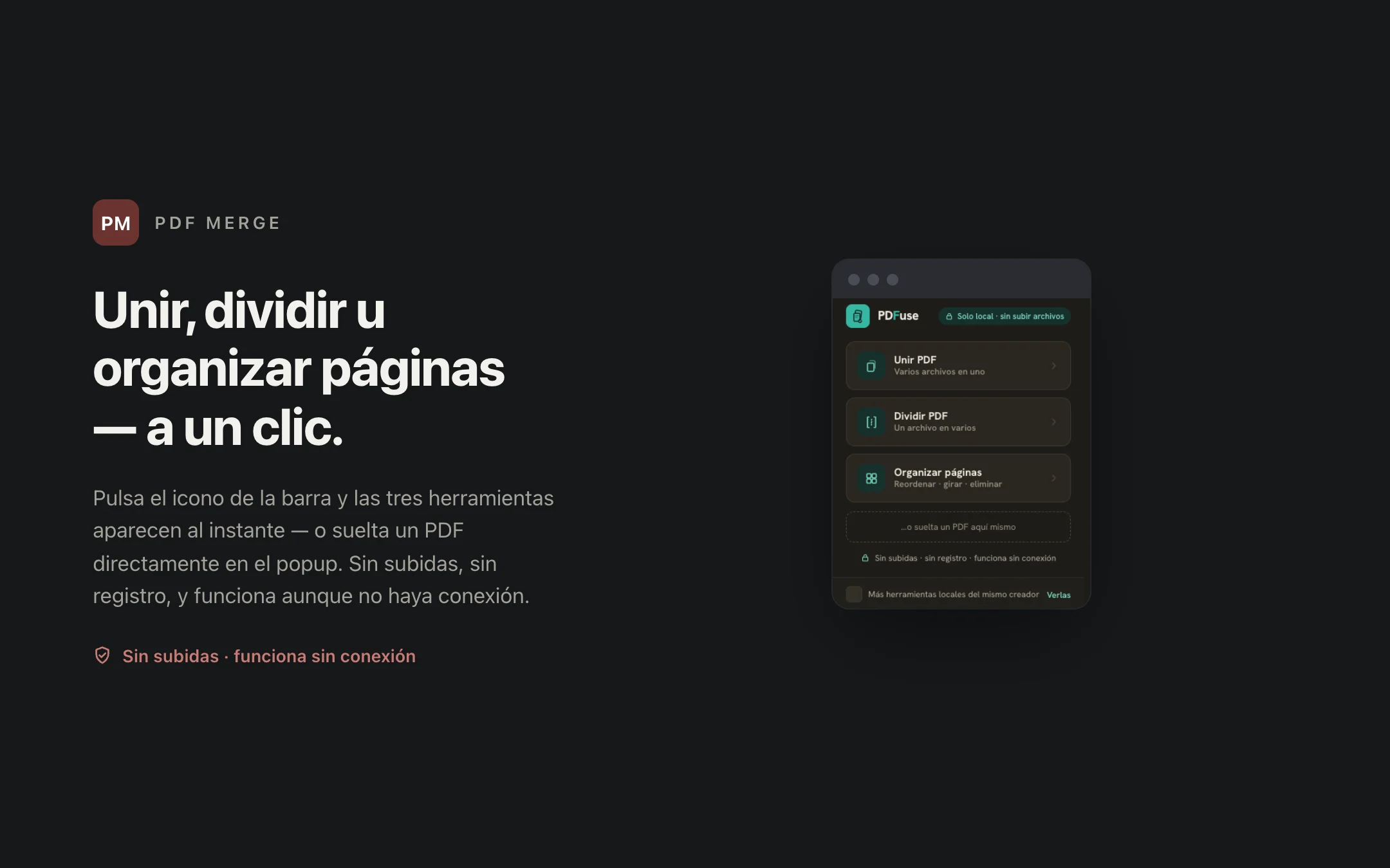 PDF Merge — popup