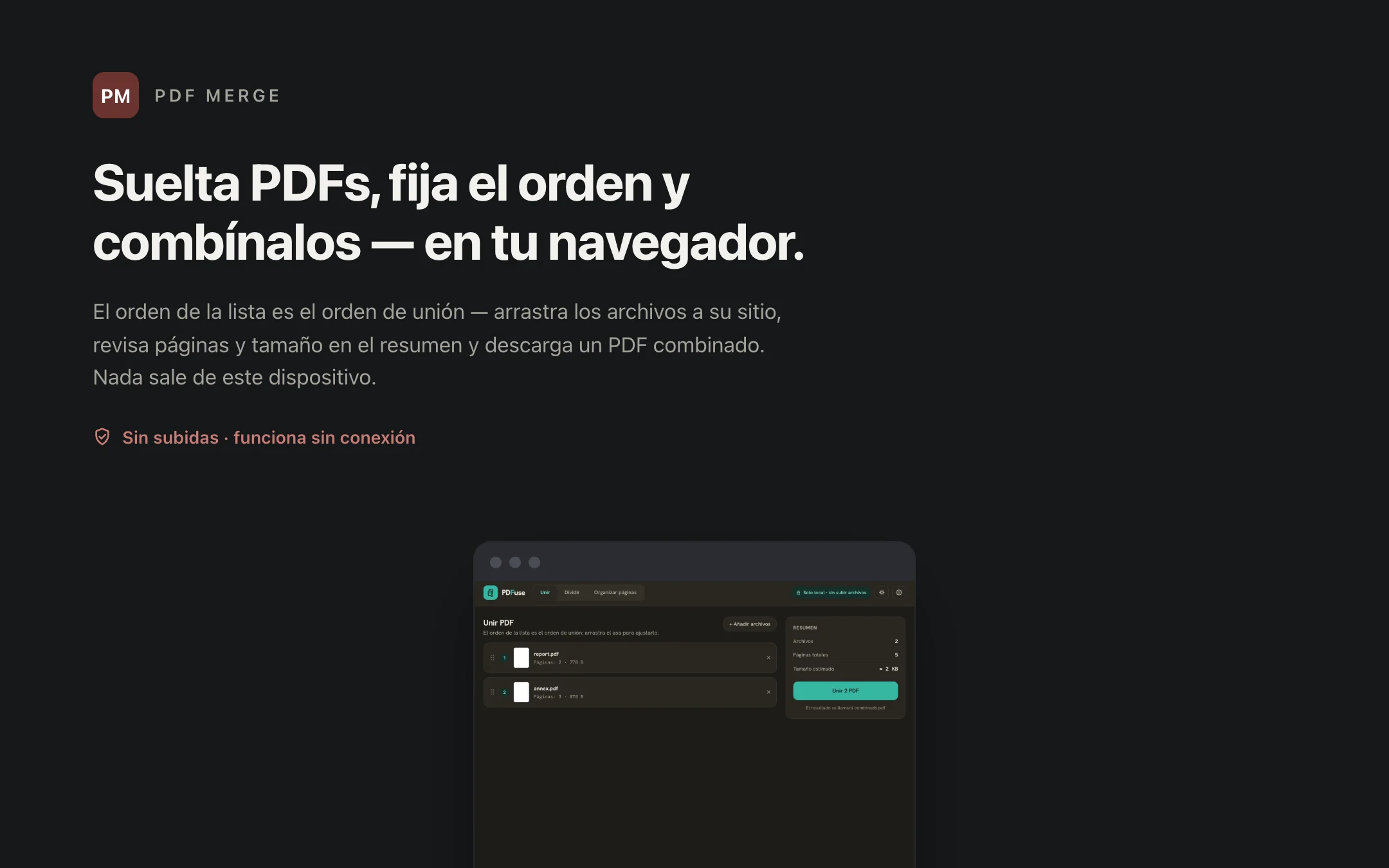 PDF Merge — workbench