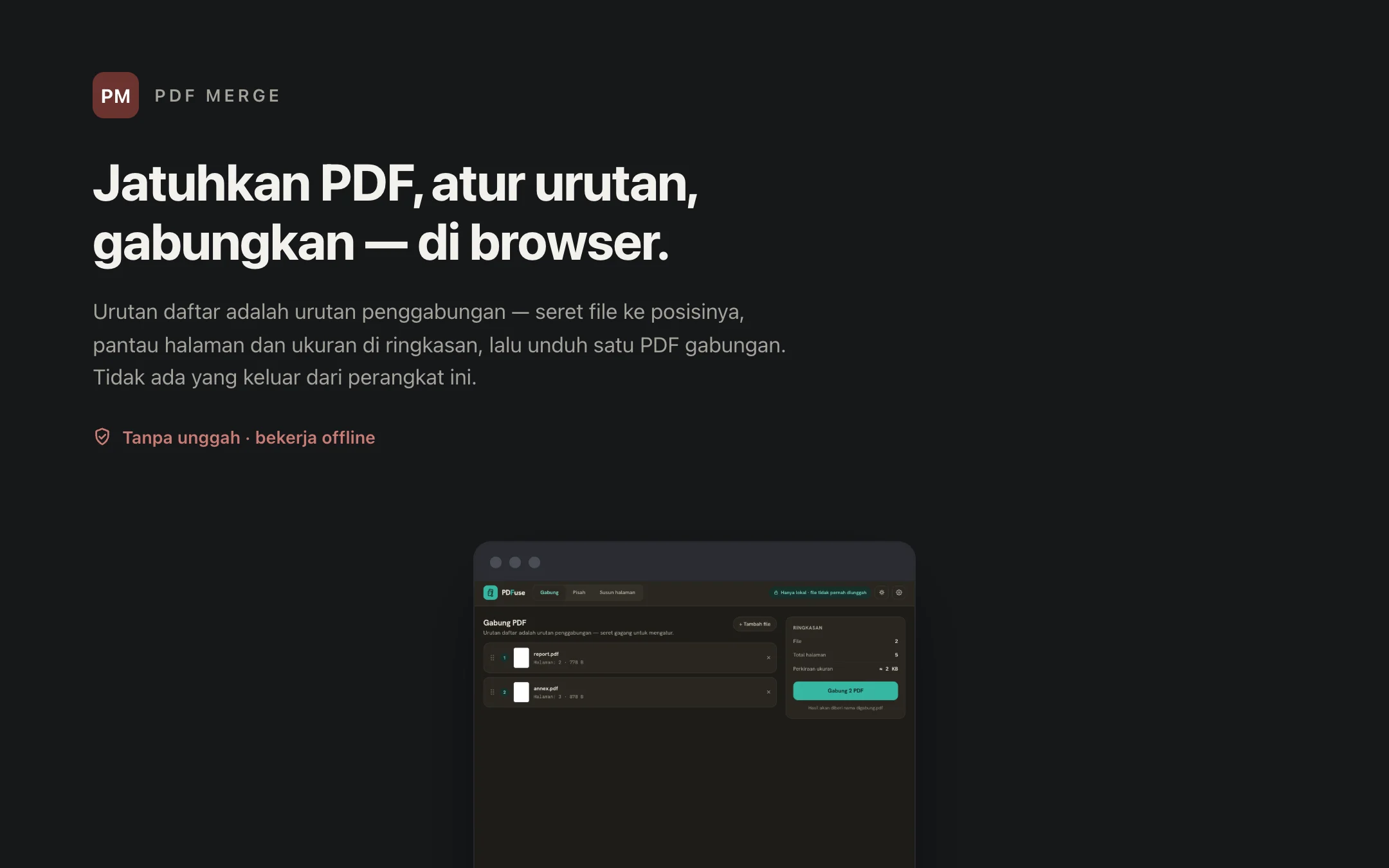 PDF Merge — workbench