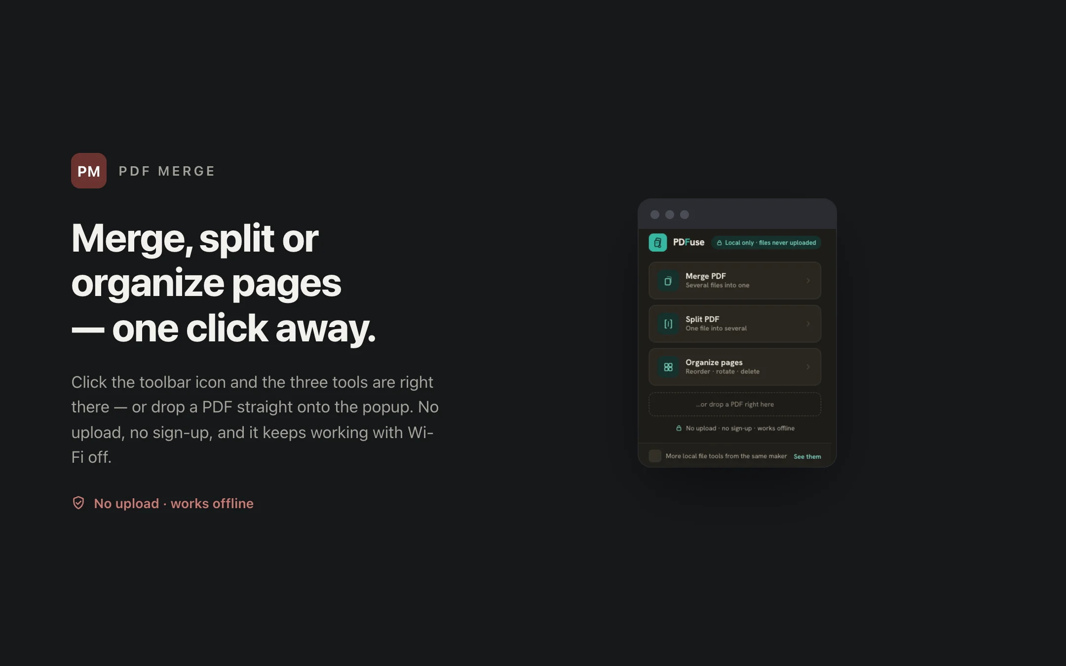 PDF Merge — popup