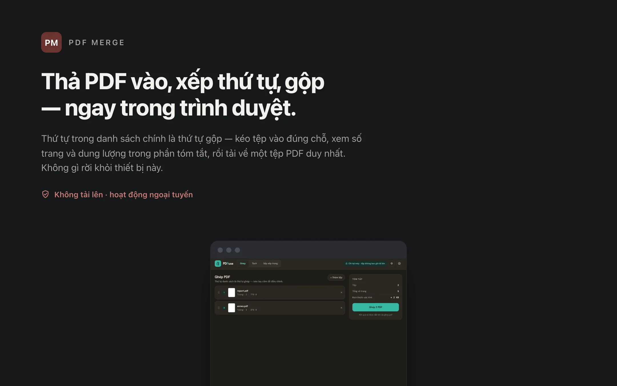 PDF Merge — workbench