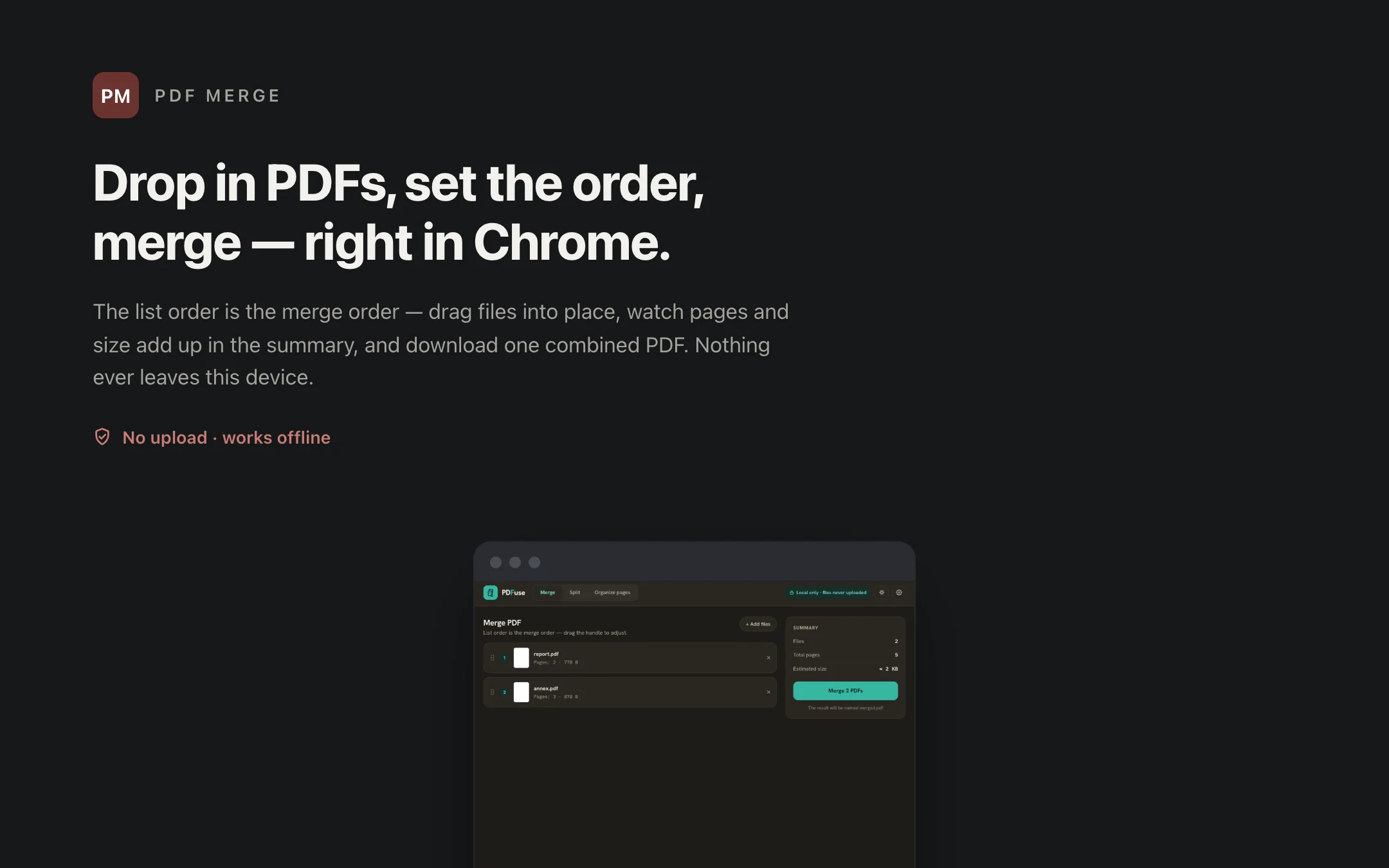PDF Merge — workbench