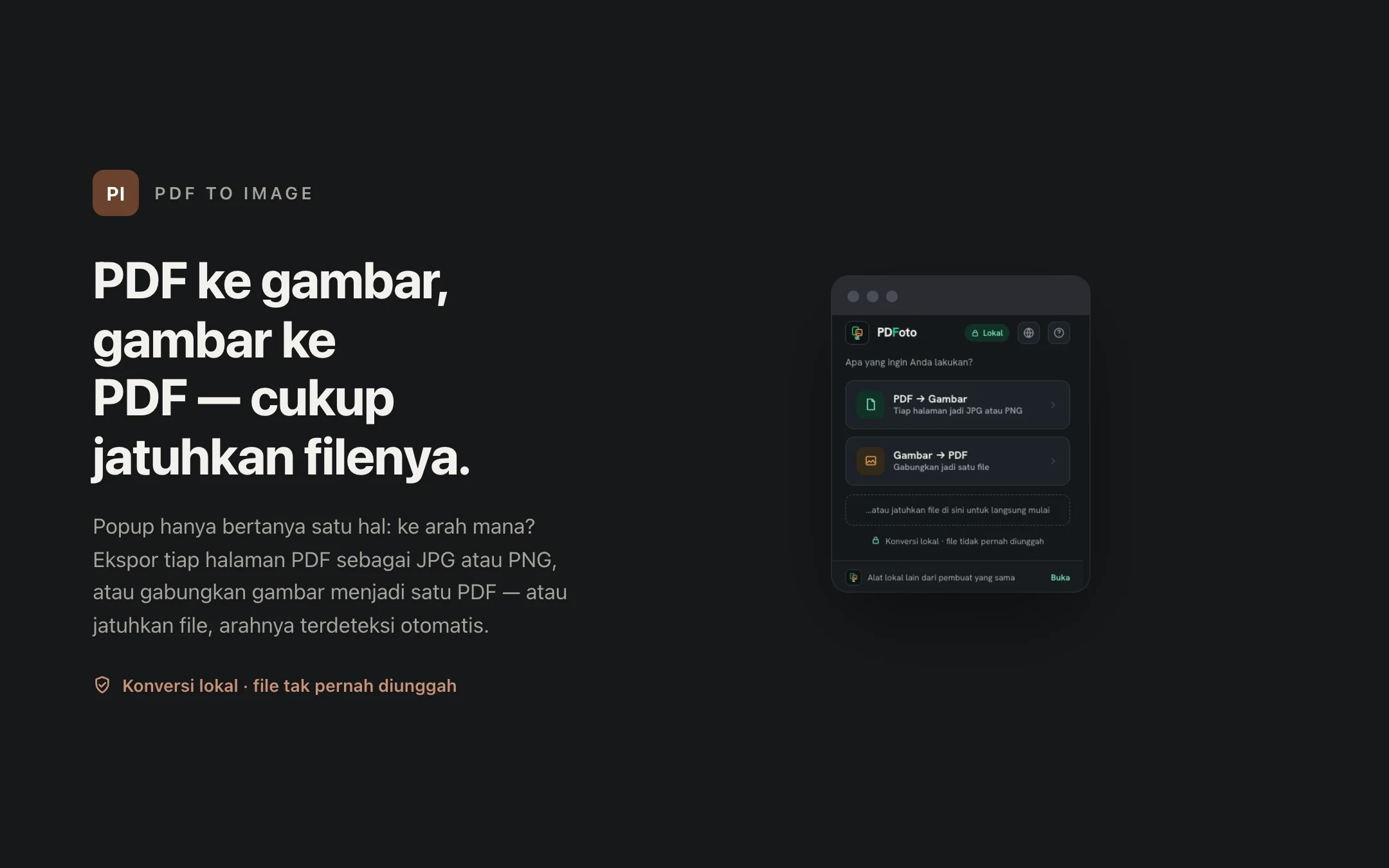 PDF to Image — popup
