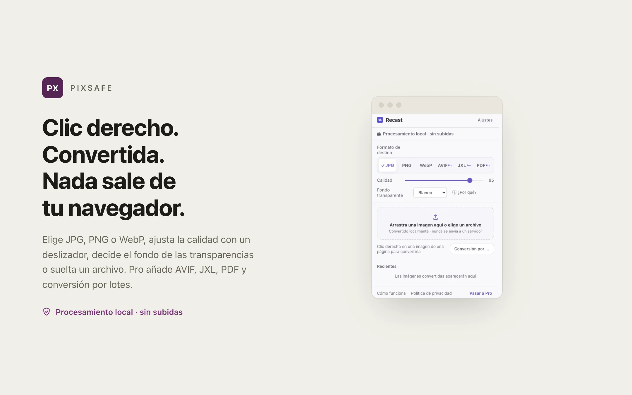 Image Converter — popup