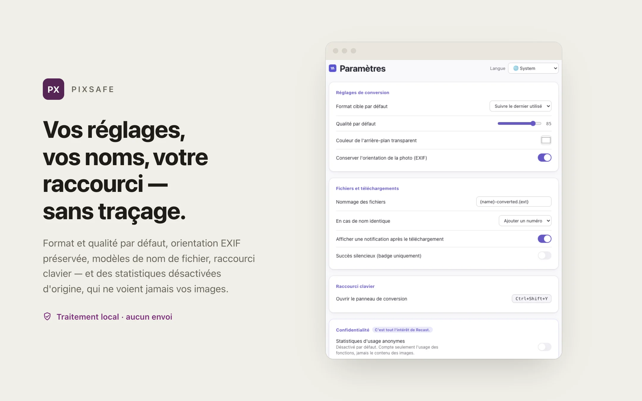 Image Converter — options