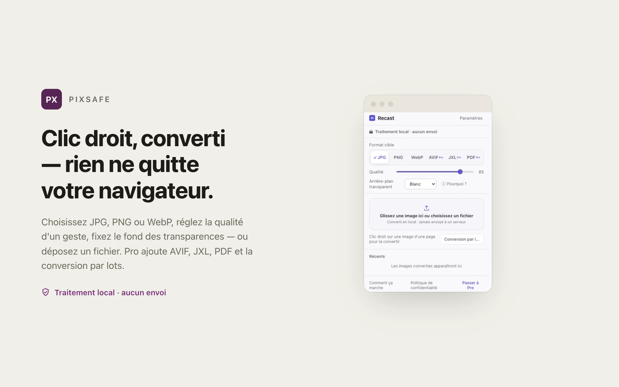 Image Converter — popup