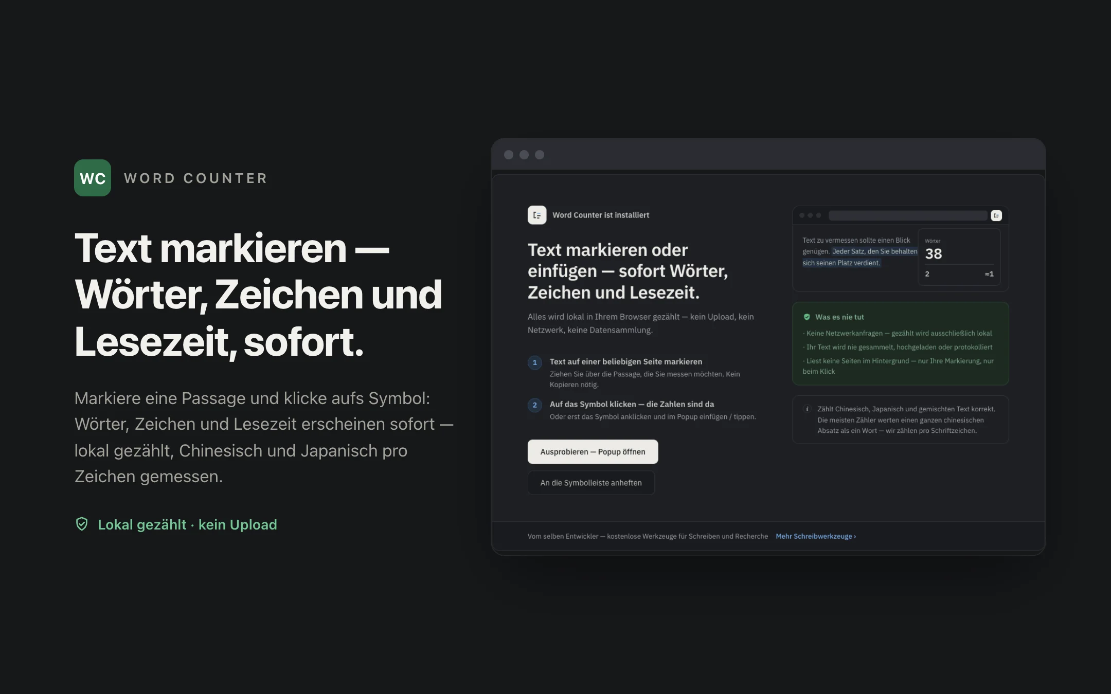 Word Counter — onboarding