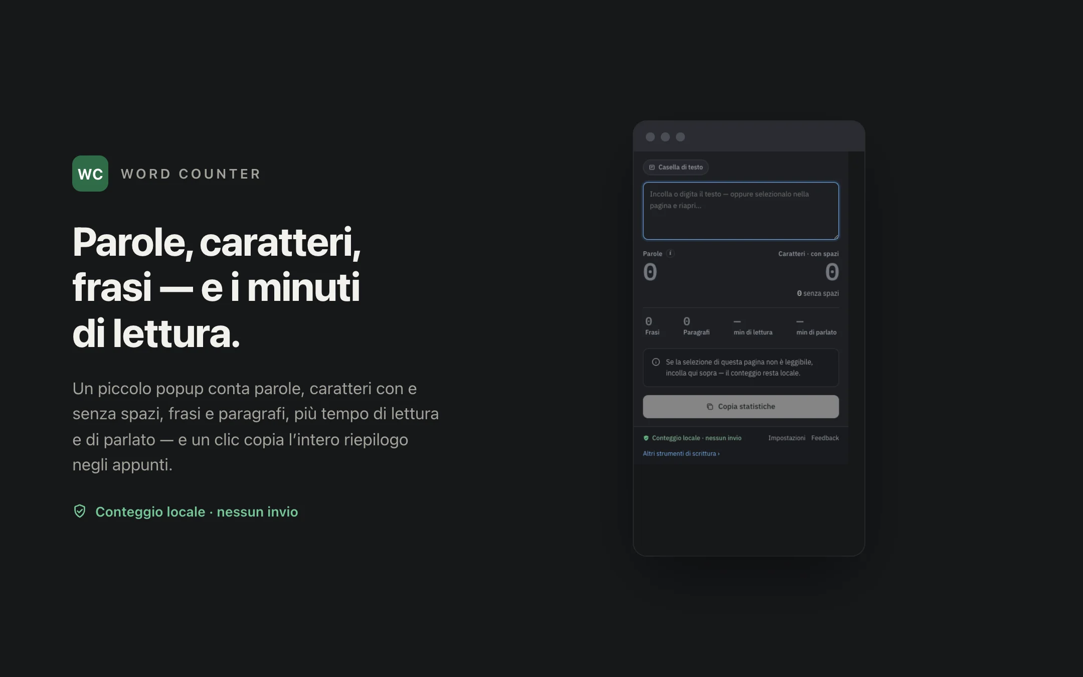 Word Counter — popup