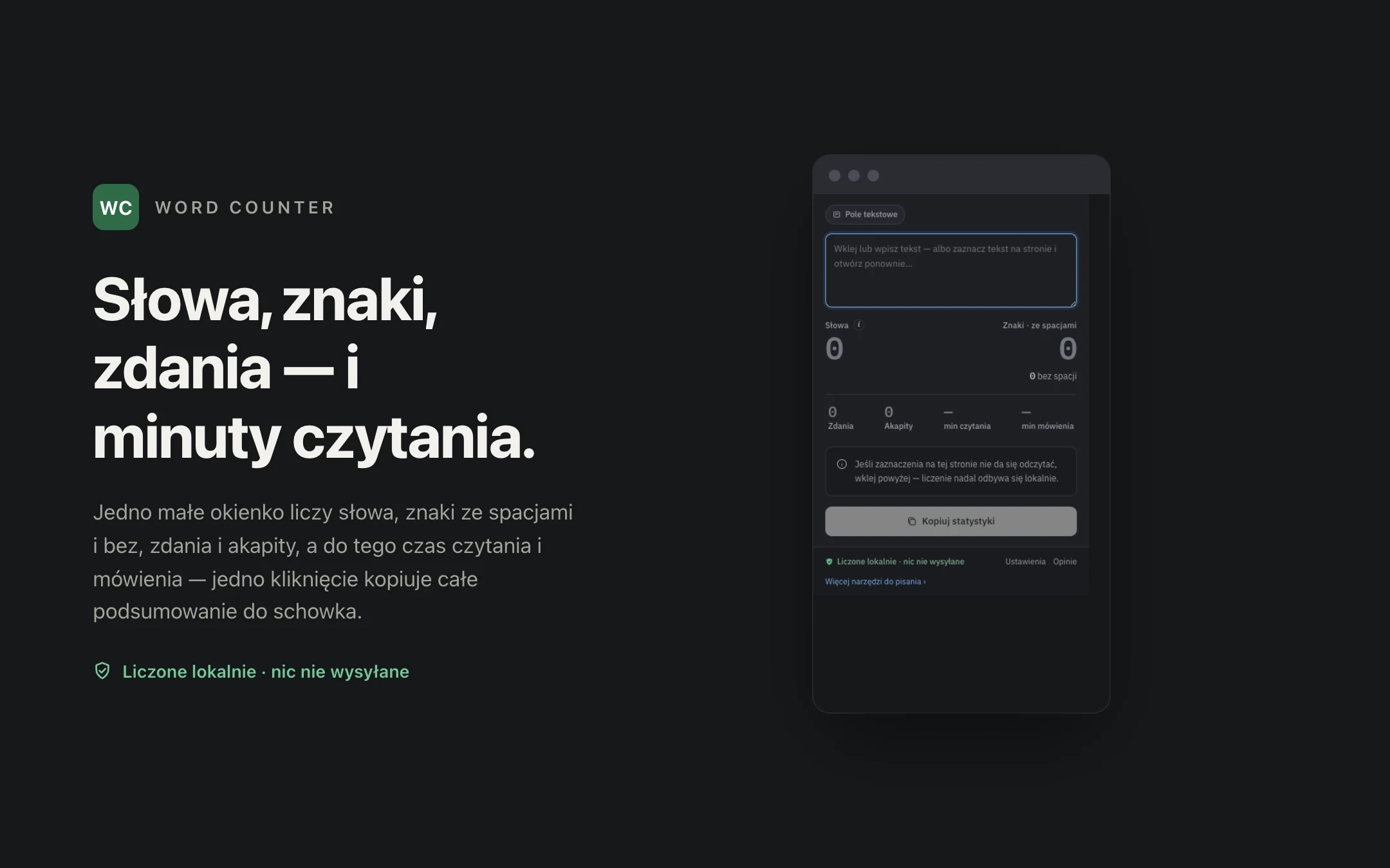 Word Counter — popup