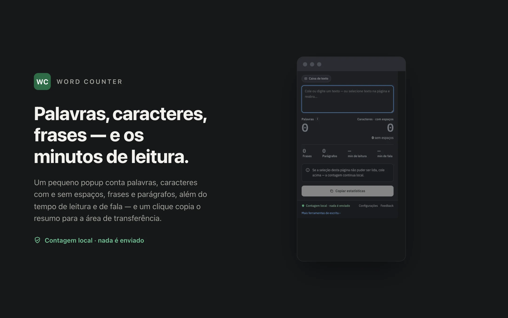 Word Counter — popup