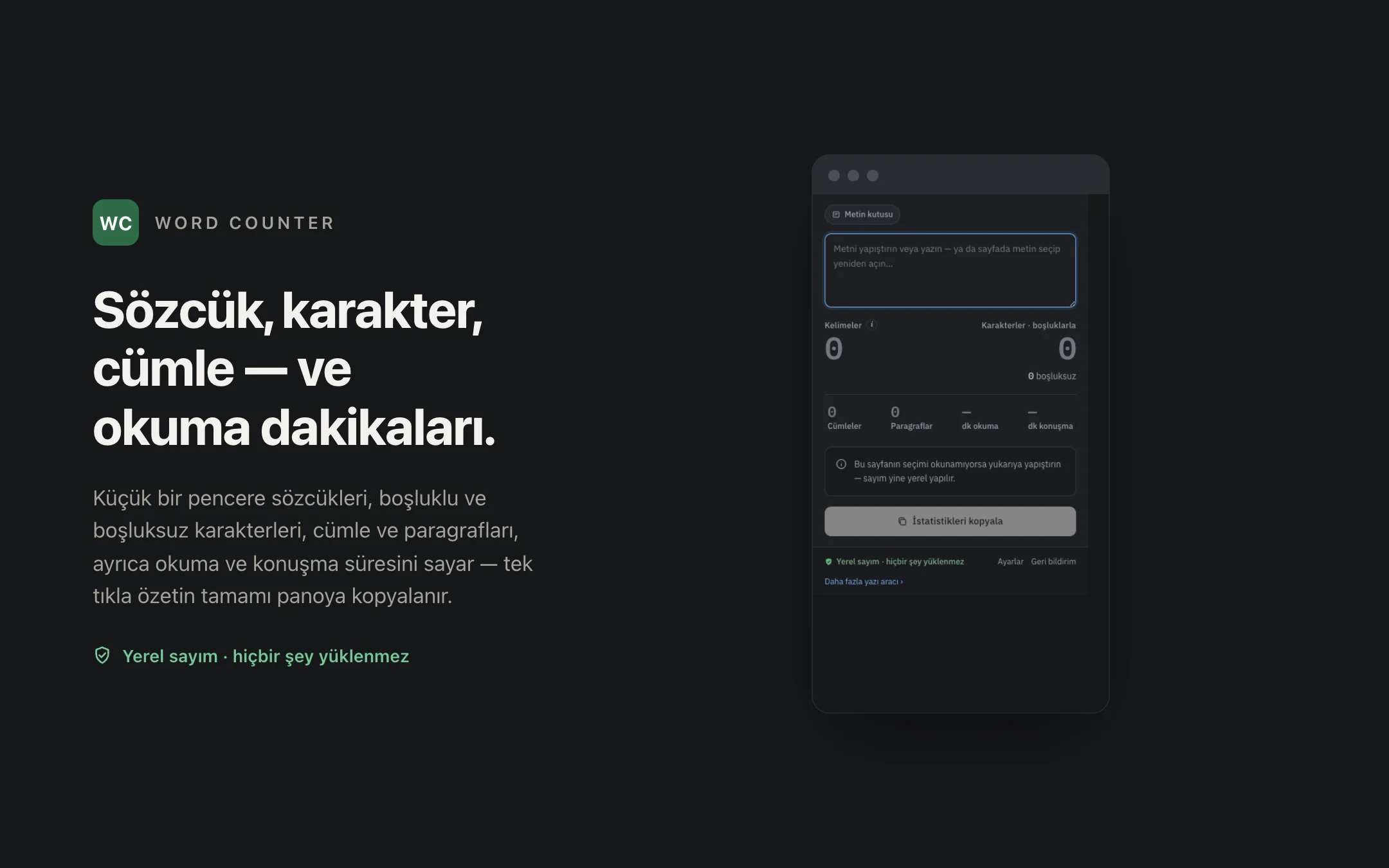 Word Counter — popup
